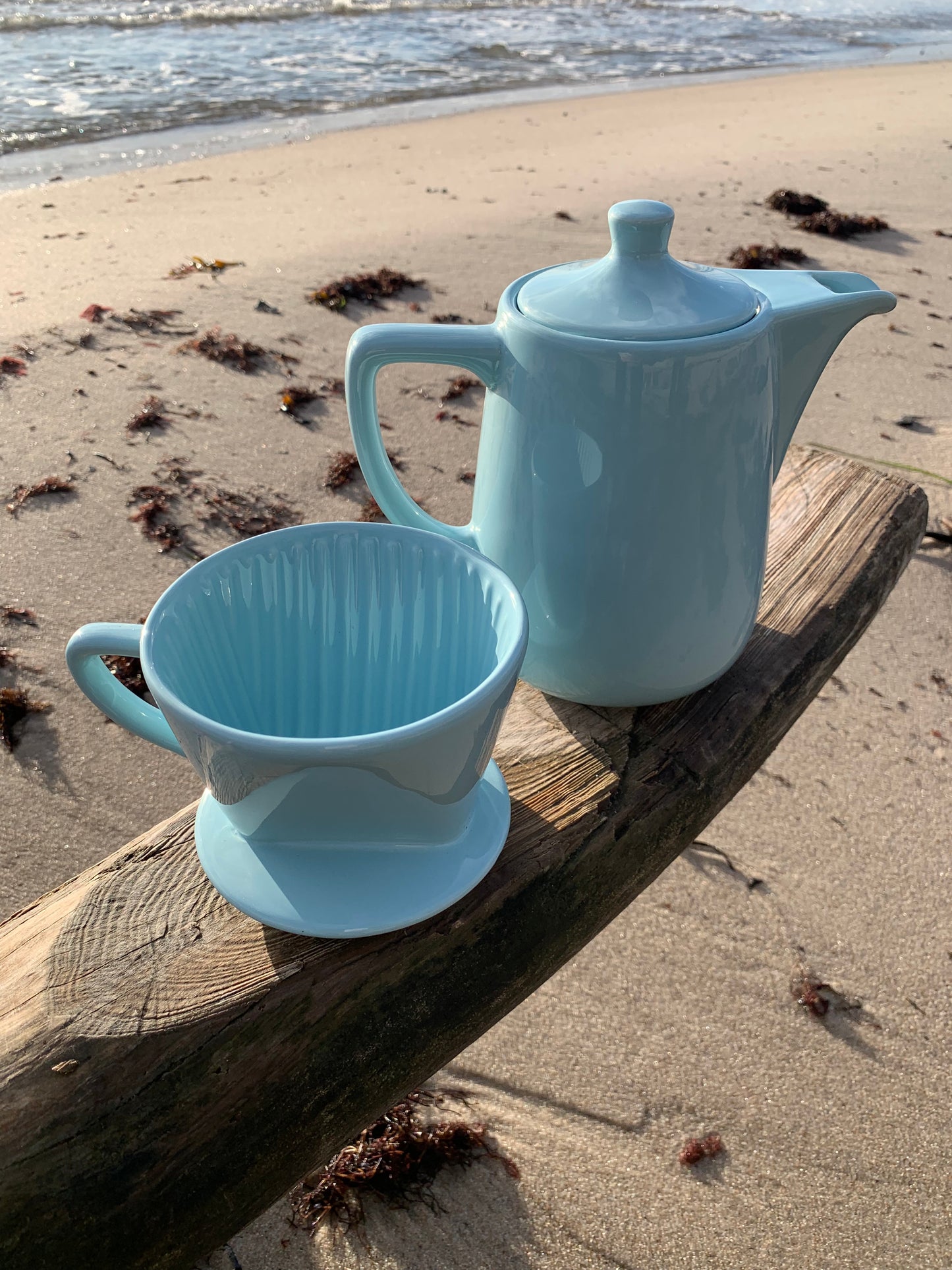 Porcelænskande med tragt