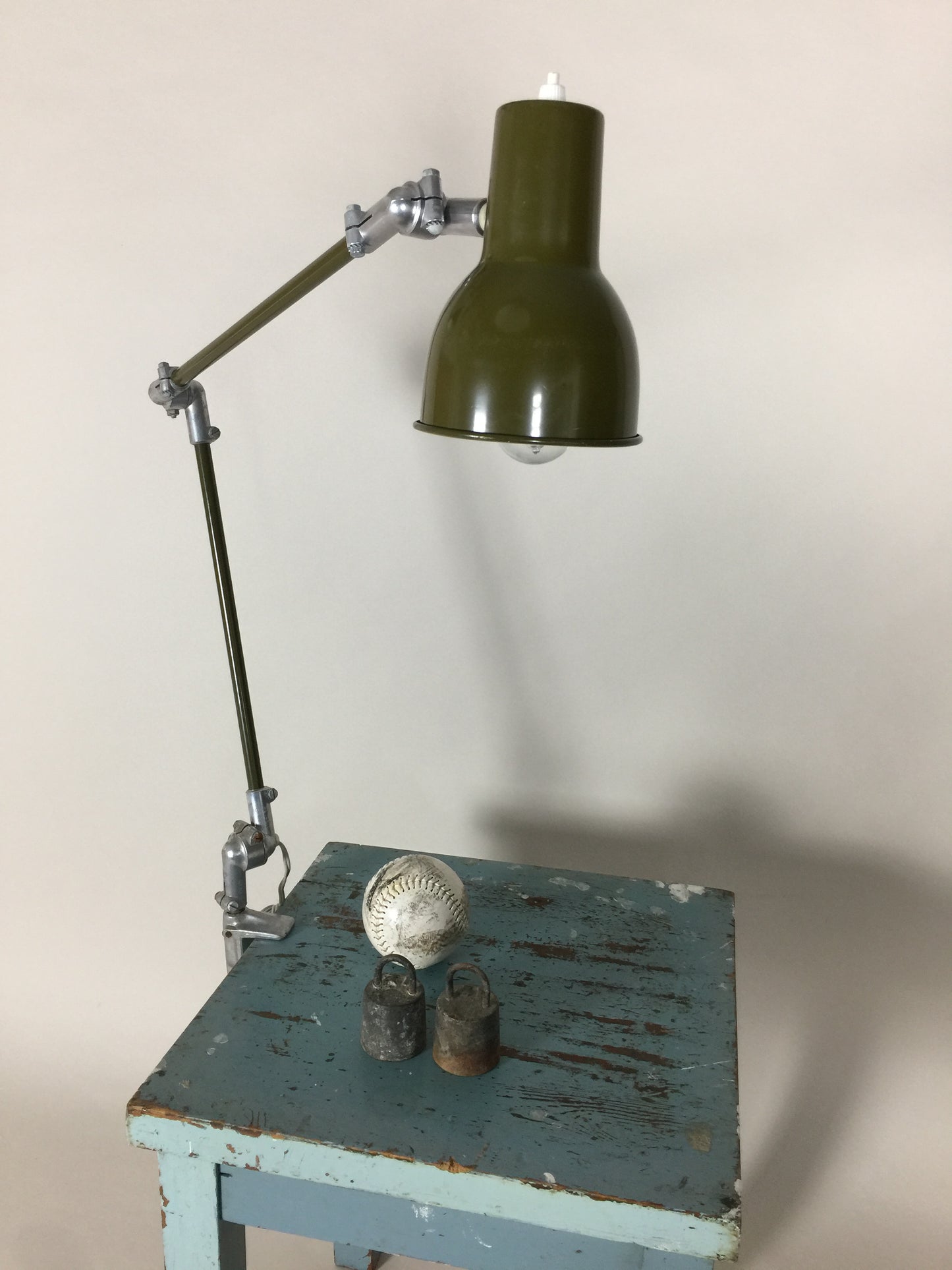Industriel Rijo arkitektlampe i armygrøn