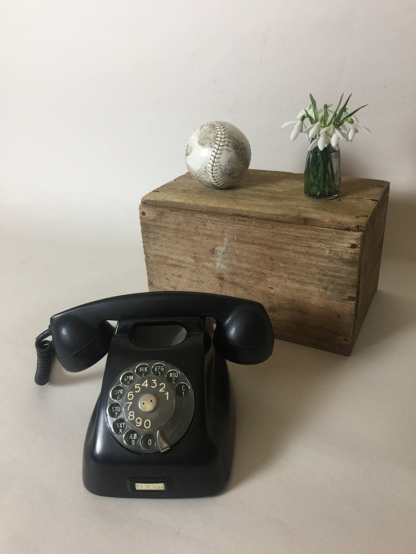 Gammel sort telefon