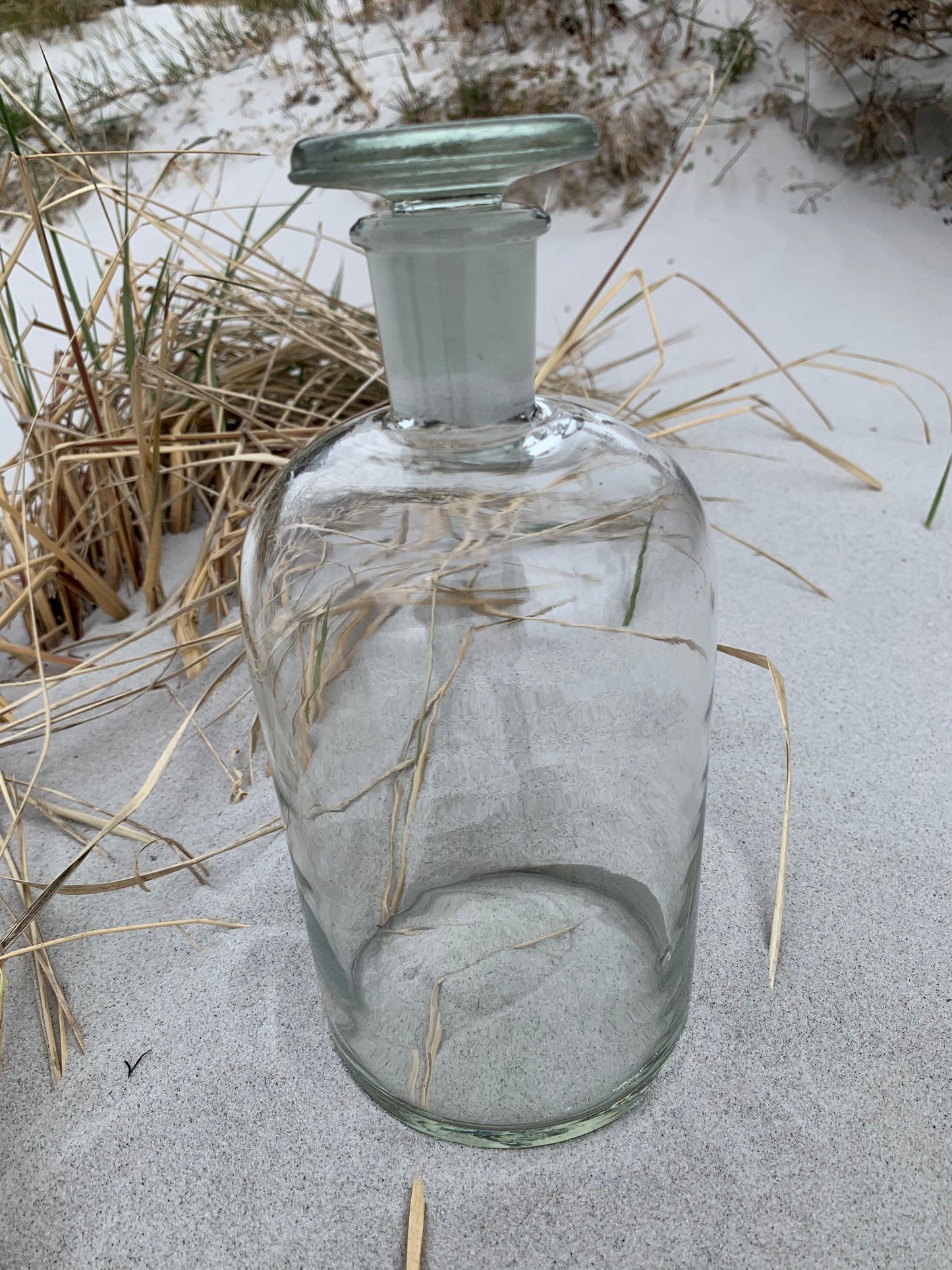 Apotekerflaske i klart glas