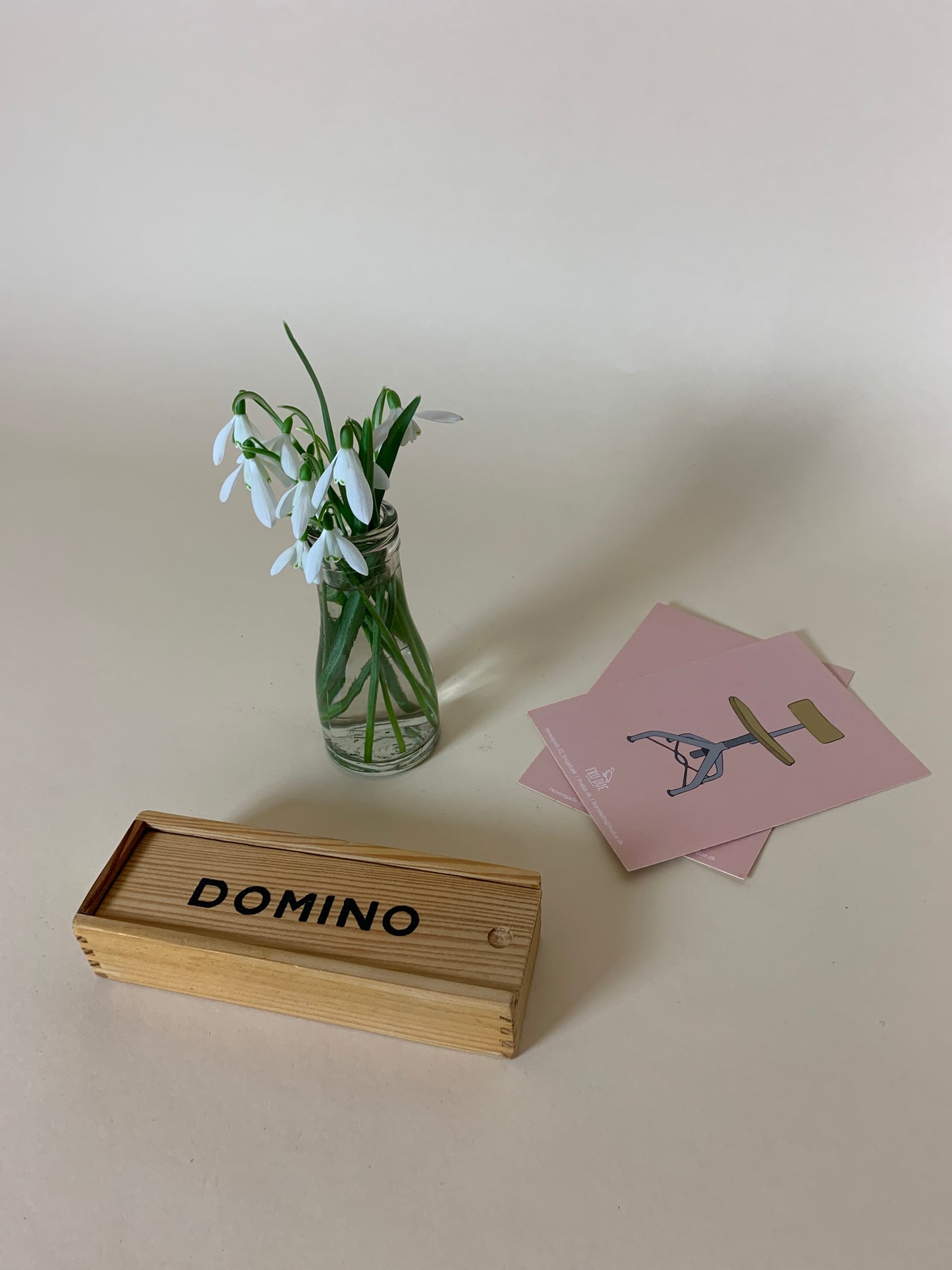 Dominospil i trææske