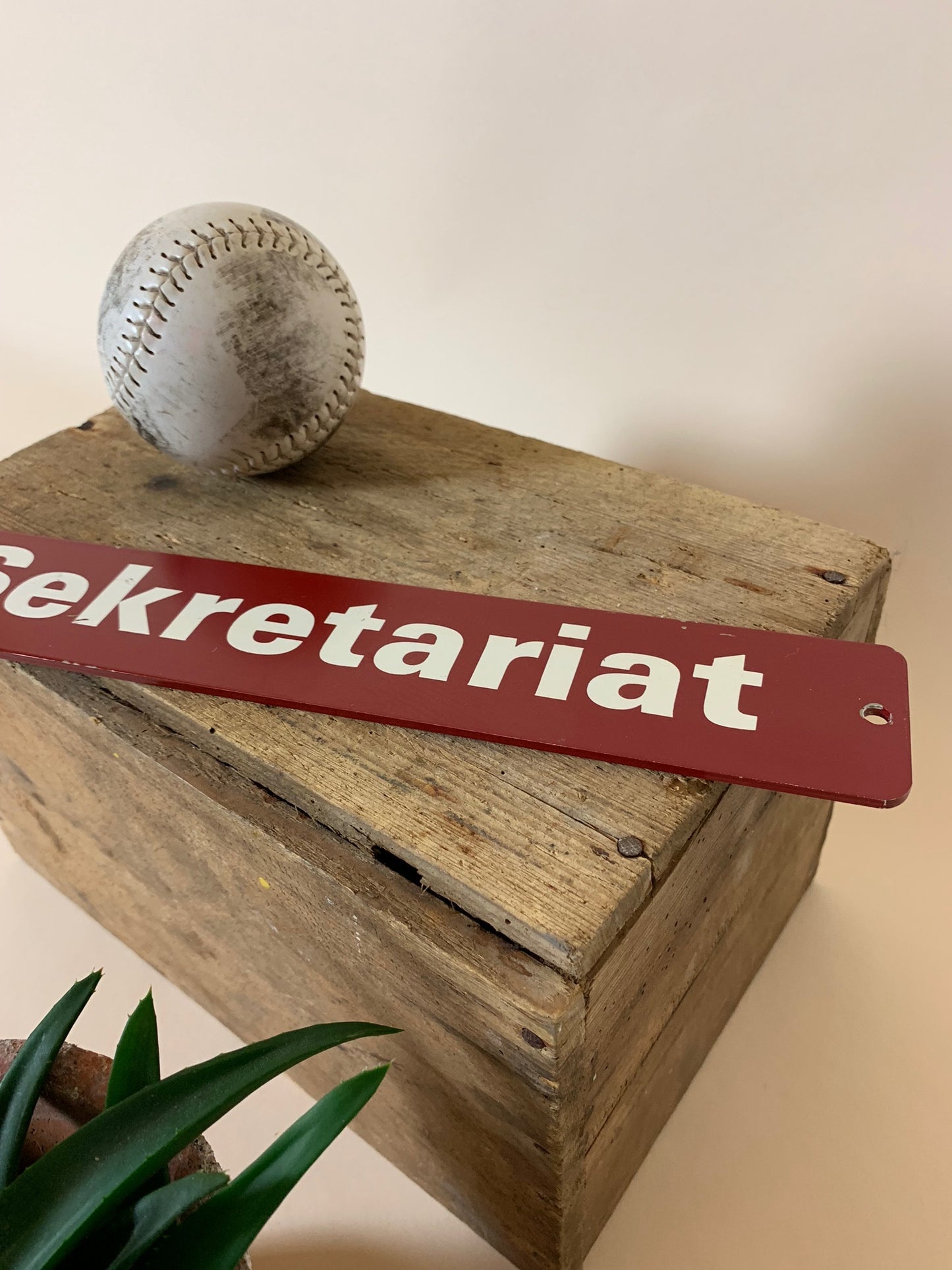 Sjovt skilt - sekretariat