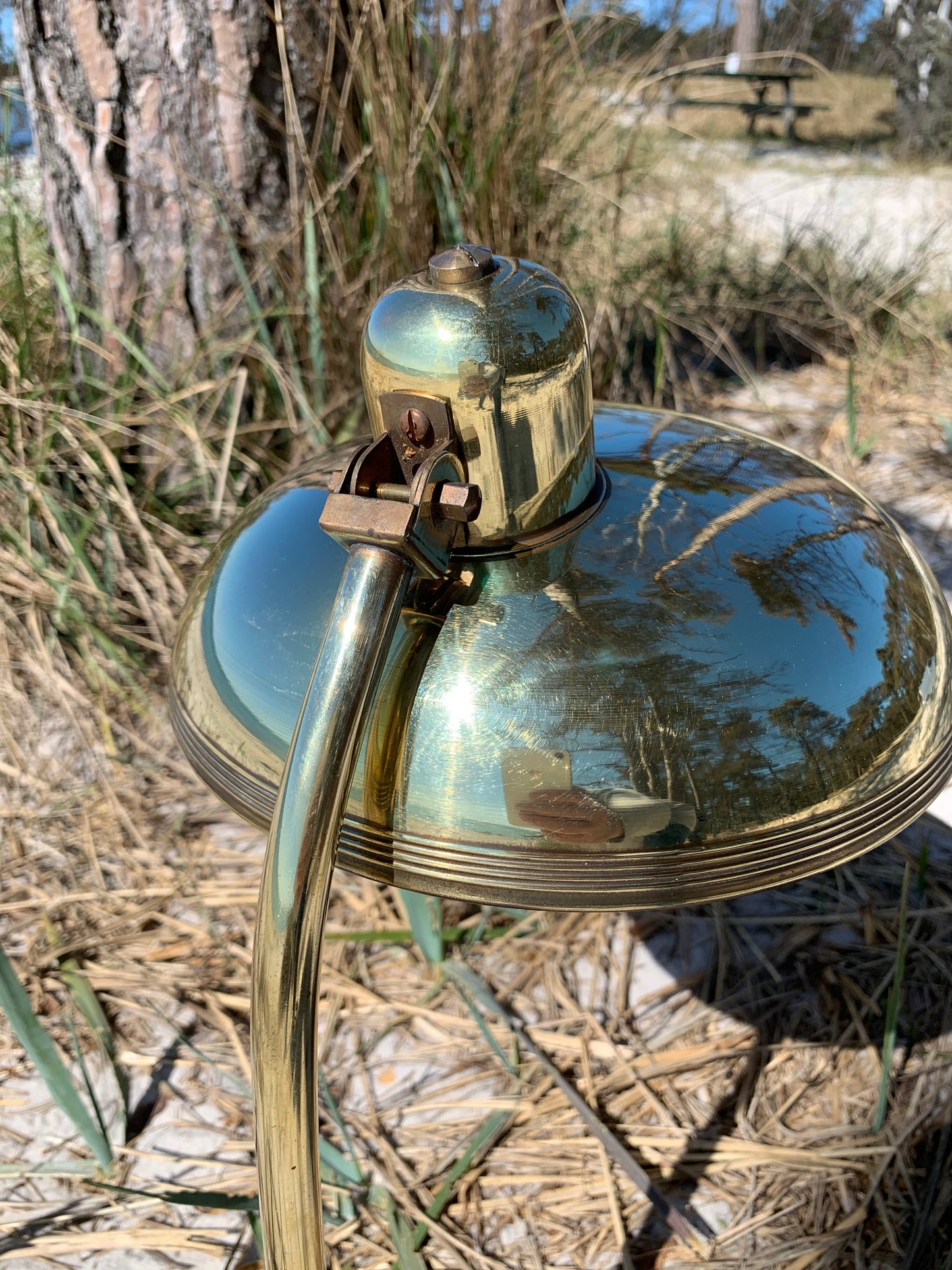 Italiensk vintage messinglampe