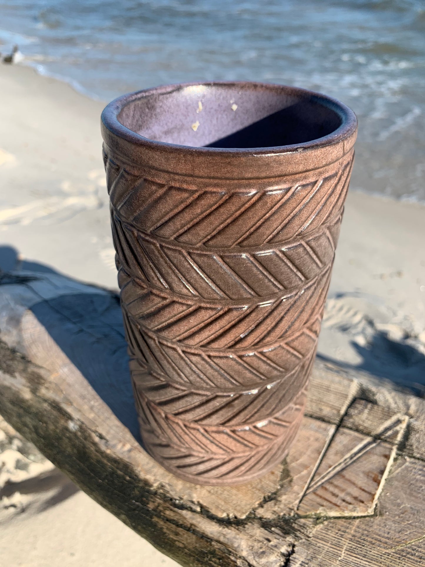 Keramikvase - Brun