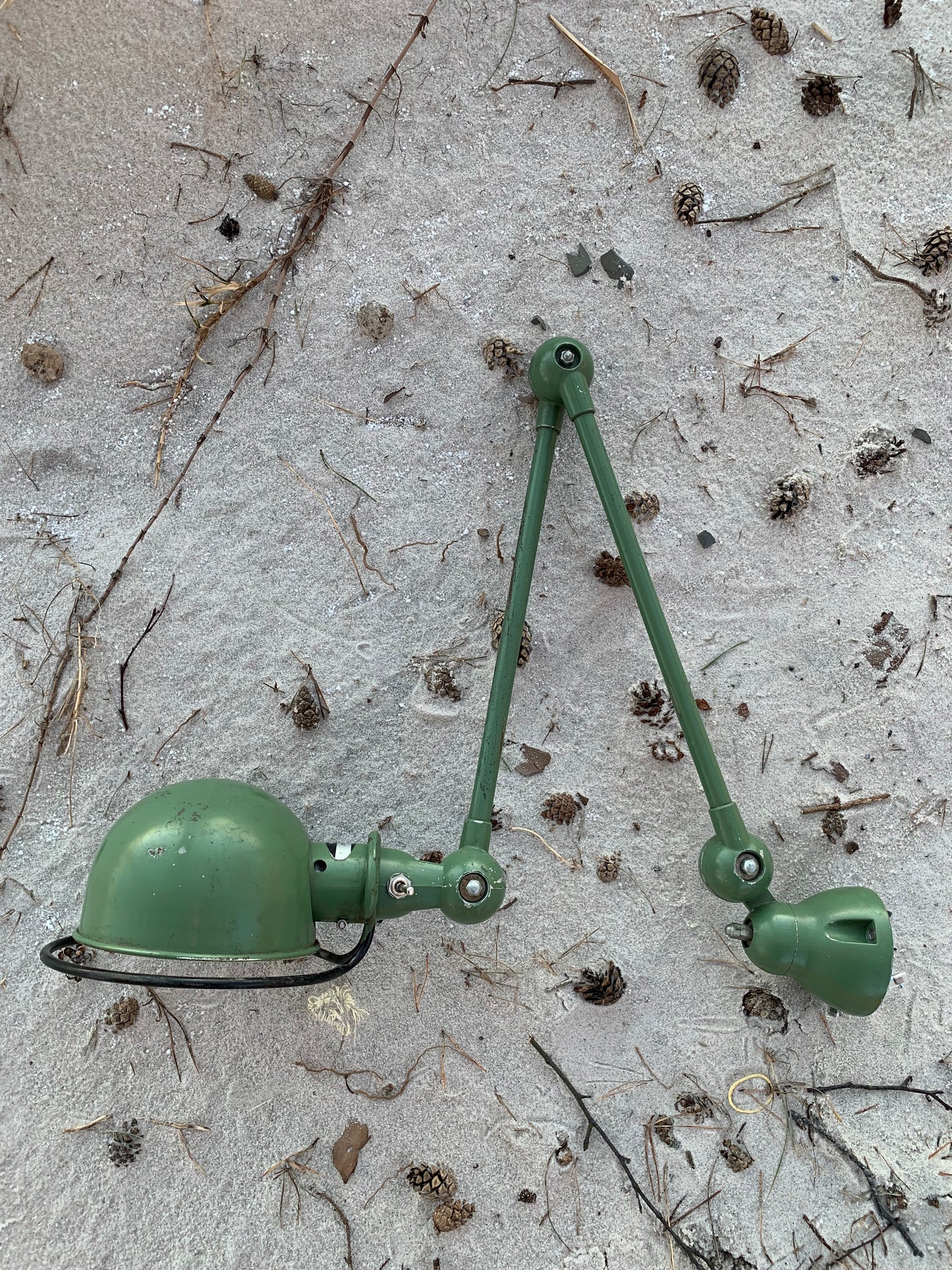 Jieldé væg/loft lampe med 2 arme - Grøn