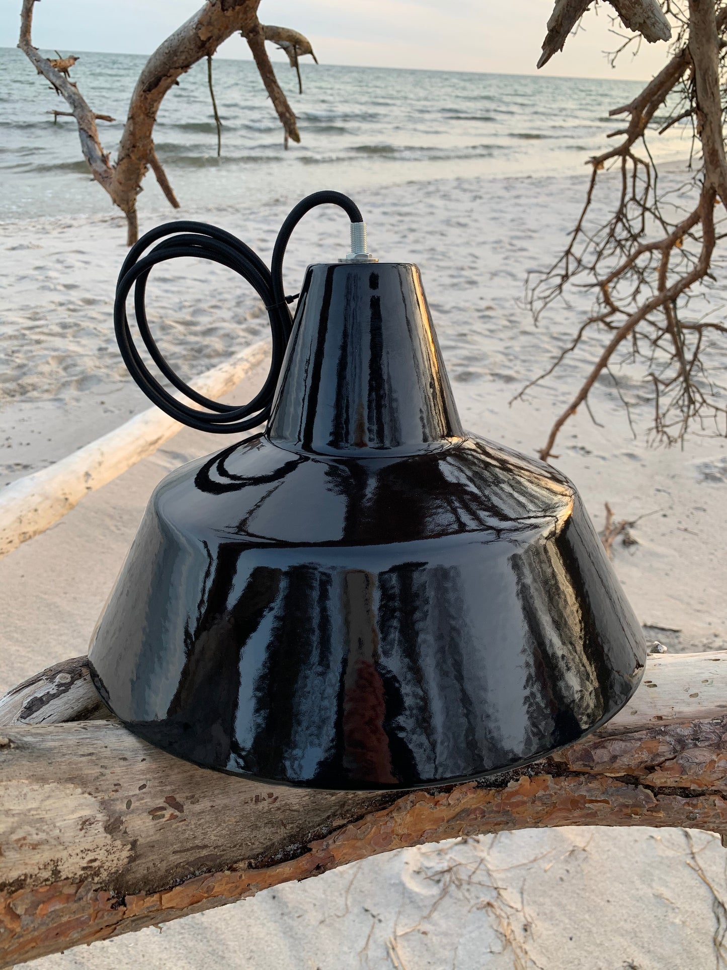 Værkstedslampe - Sort
