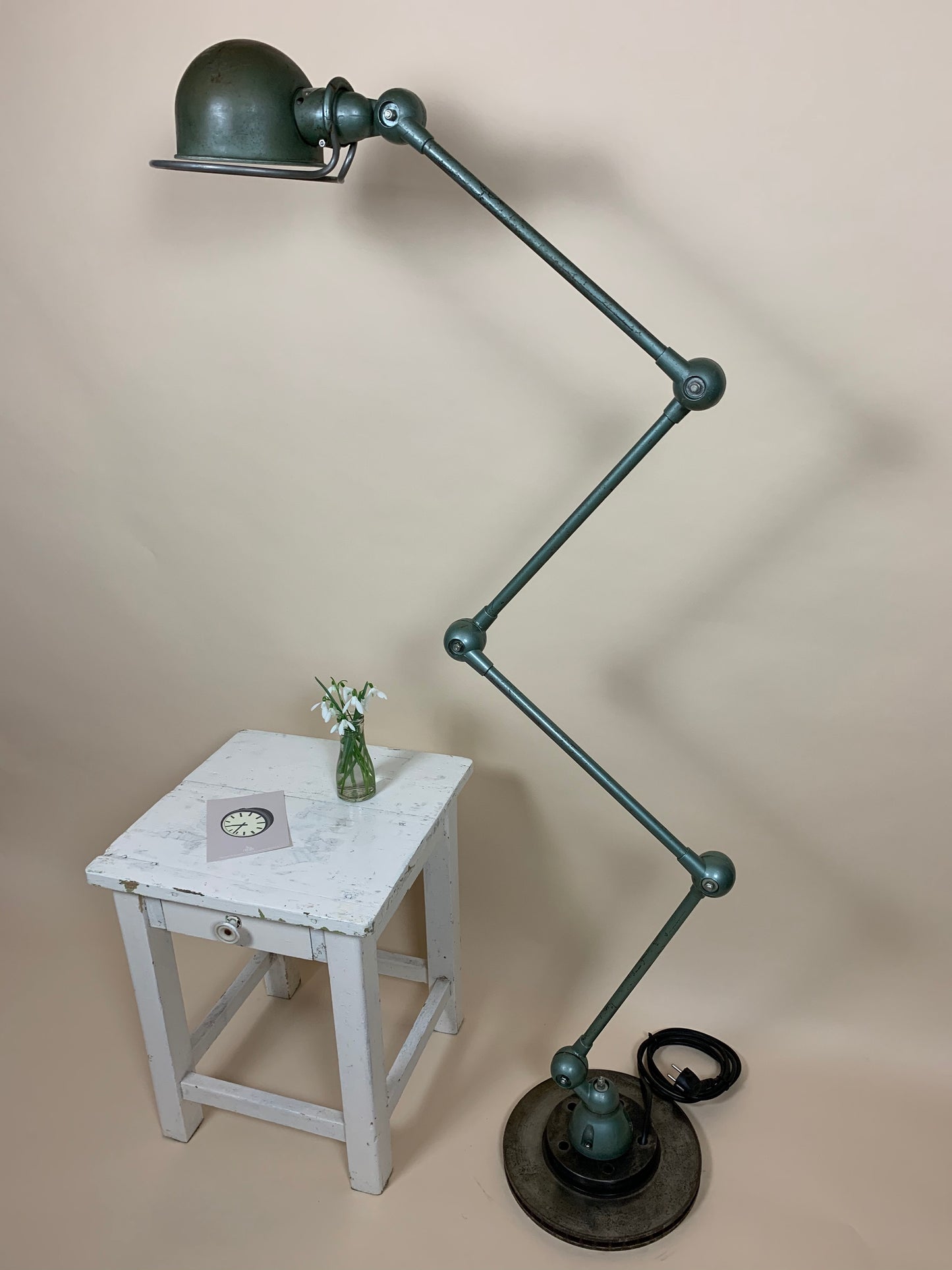 Original grøn Jieldé gulvlampe