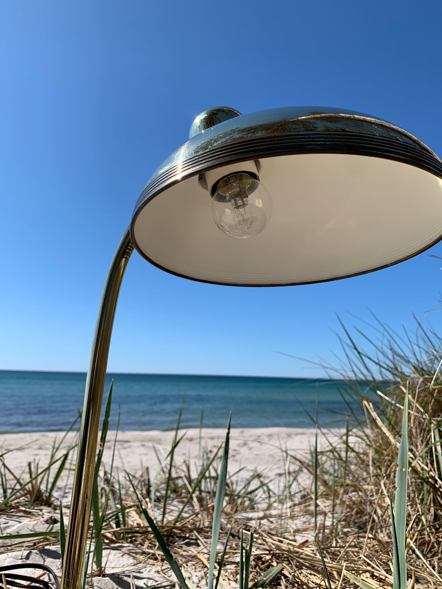 Italiensk vintage messinglampe