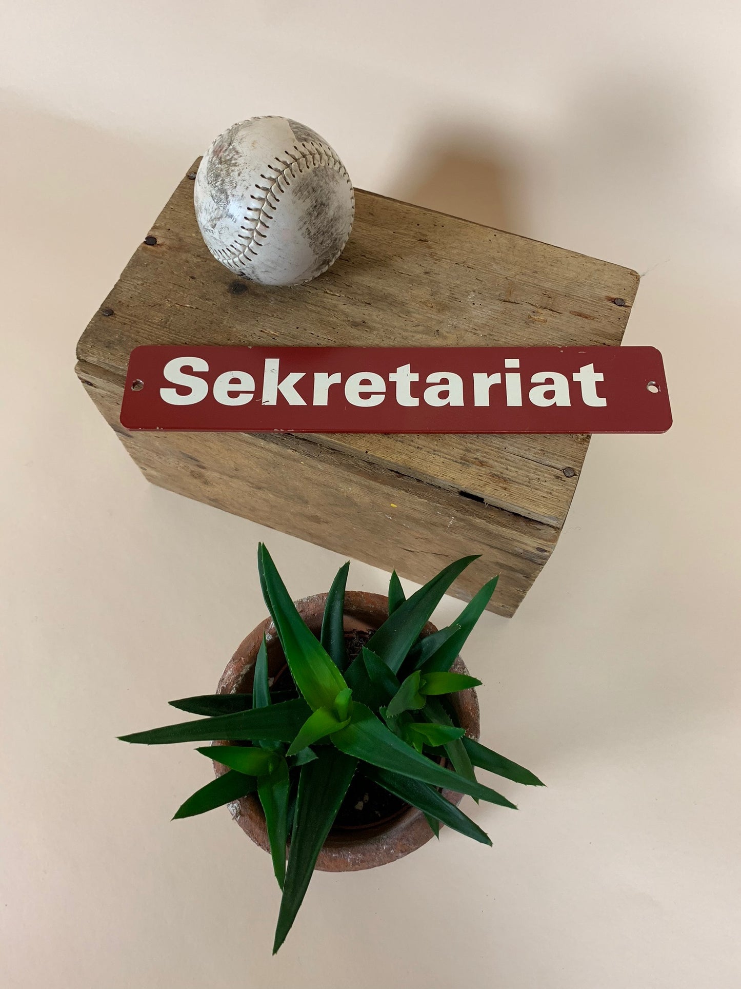 Sjovt skilt - sekretariat
