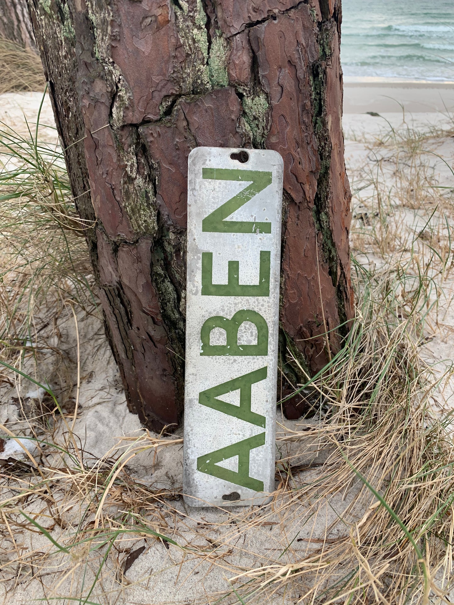 Sjovt skilt - Aaben