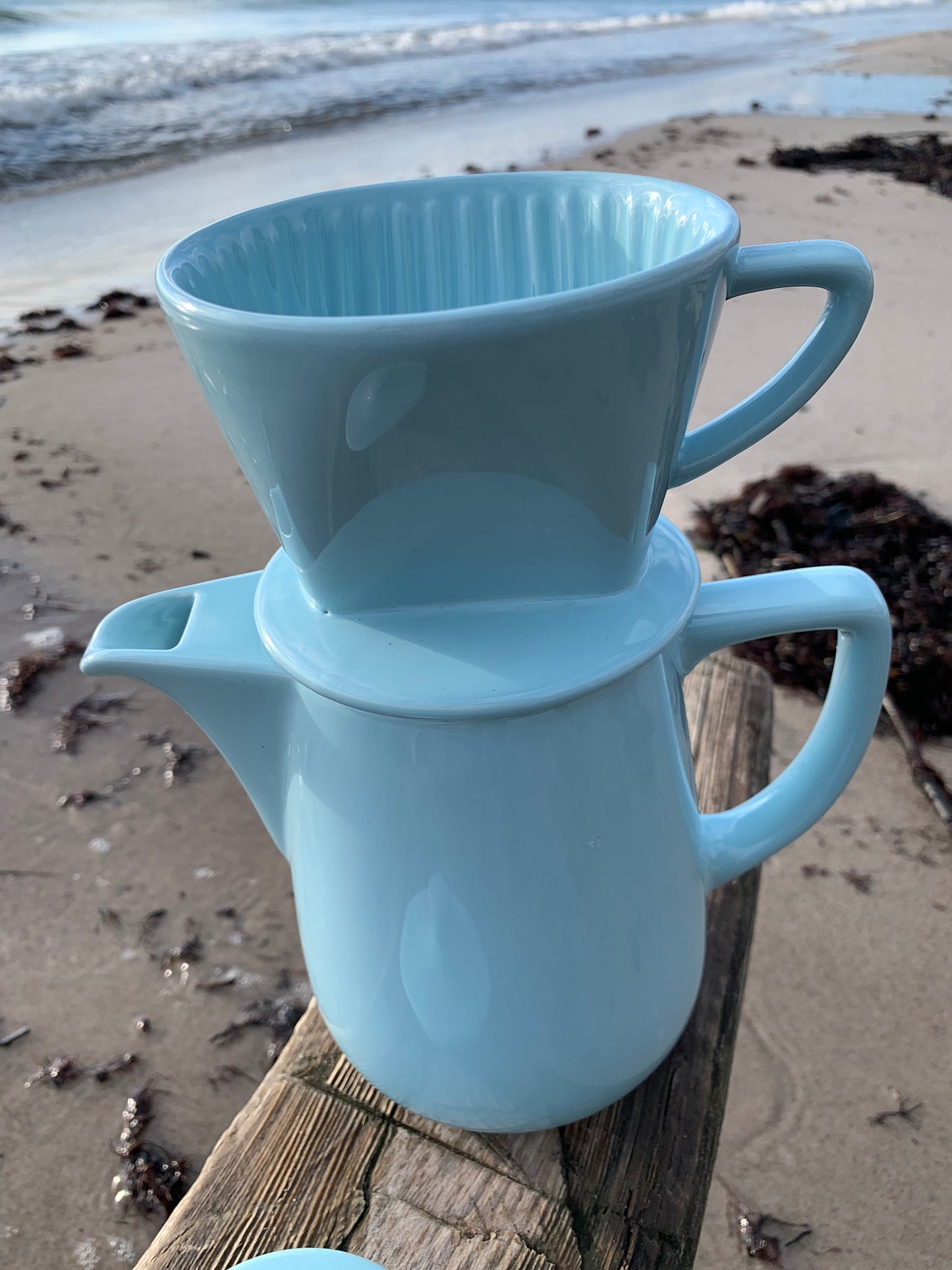 Porcelænskande med tragt