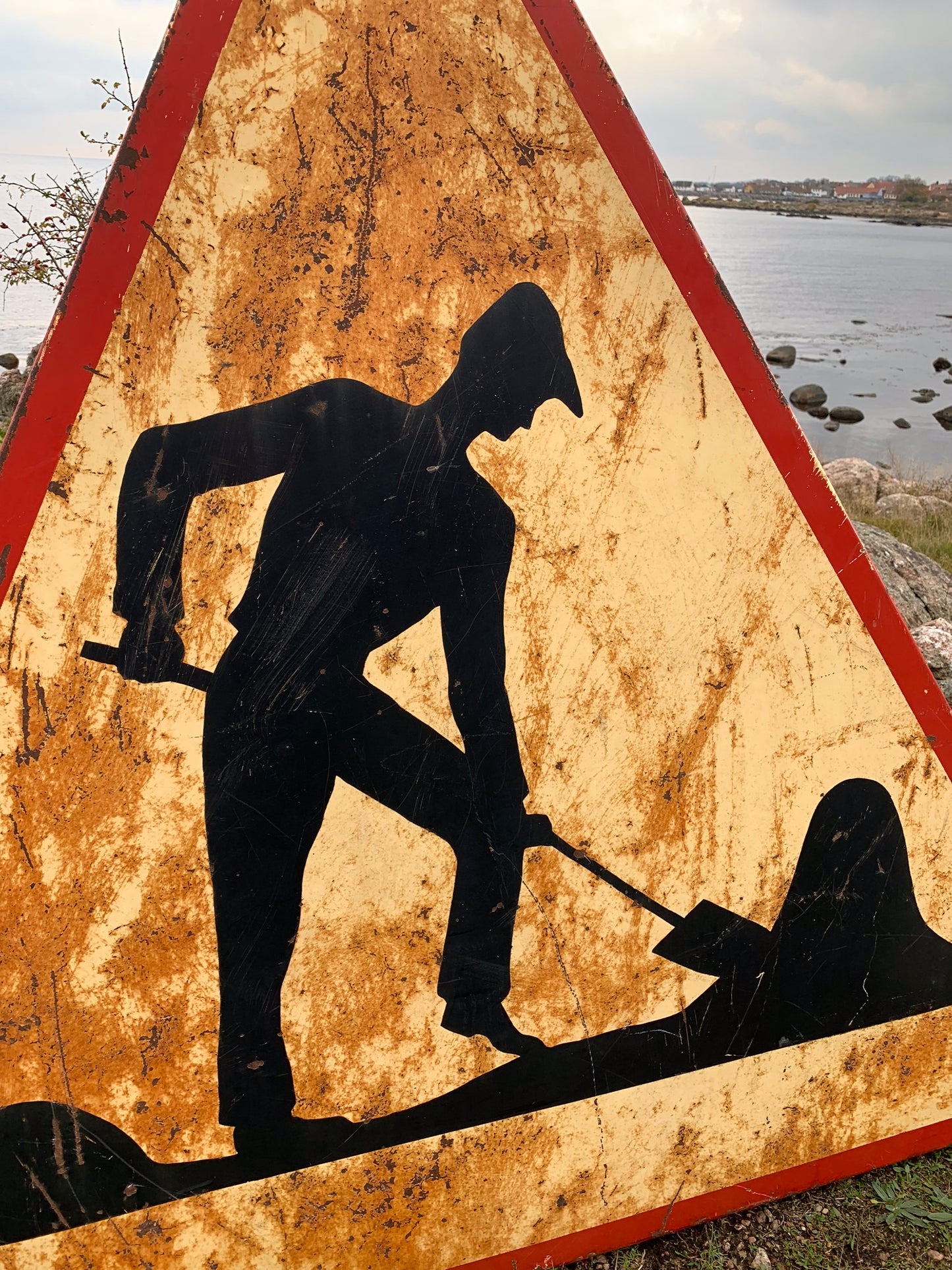 Meget stor og særdeles unik Fransk færdselstavle