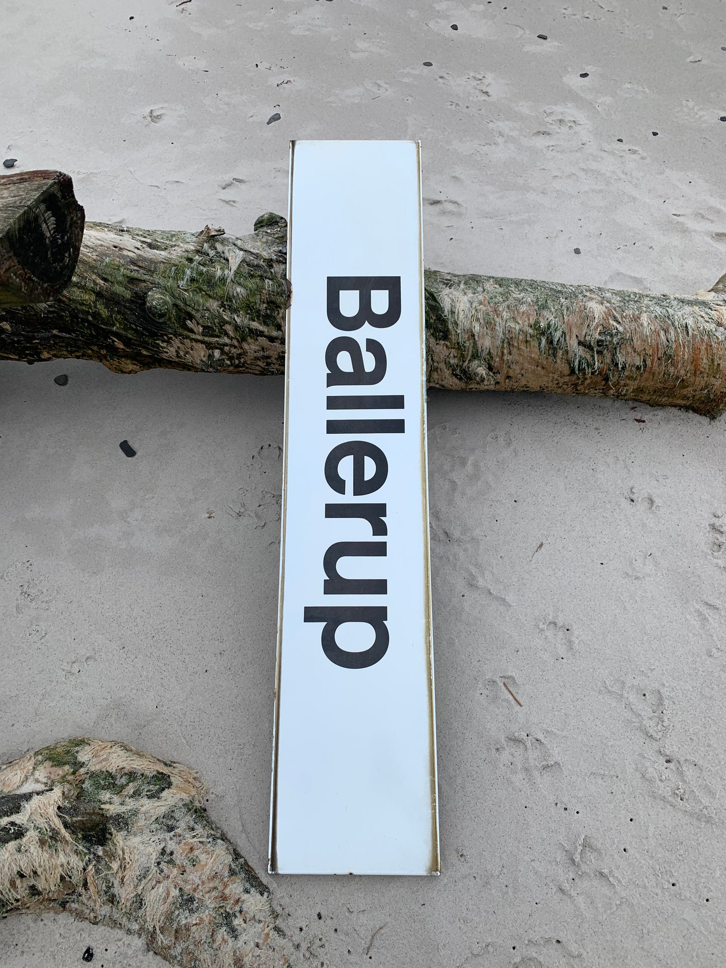 Stort skilt fra Ballerup station