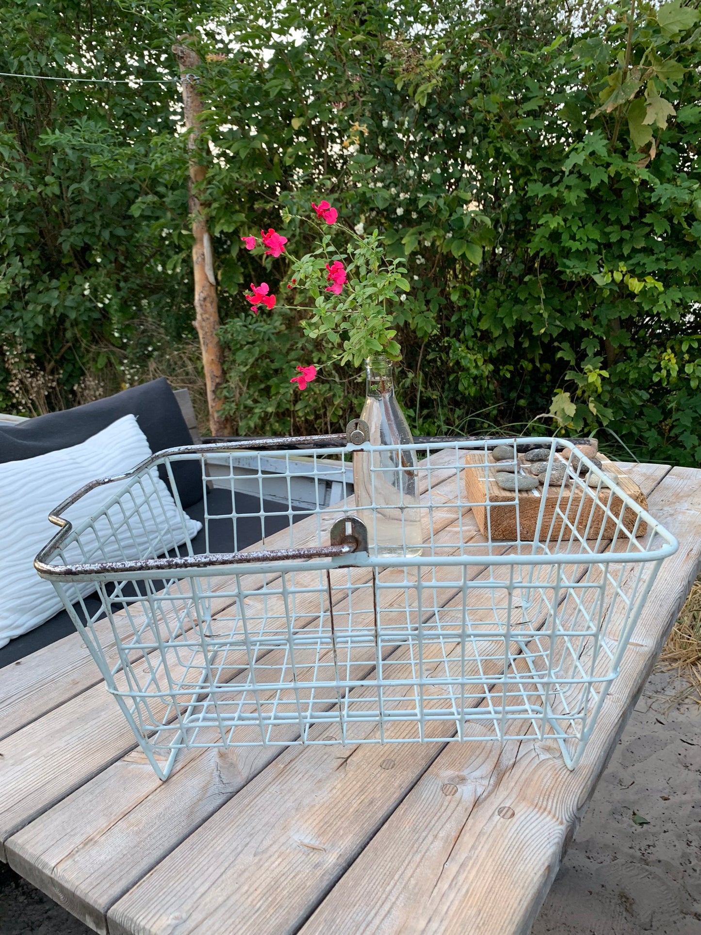 Skøn gammel indkøbskurv med patina