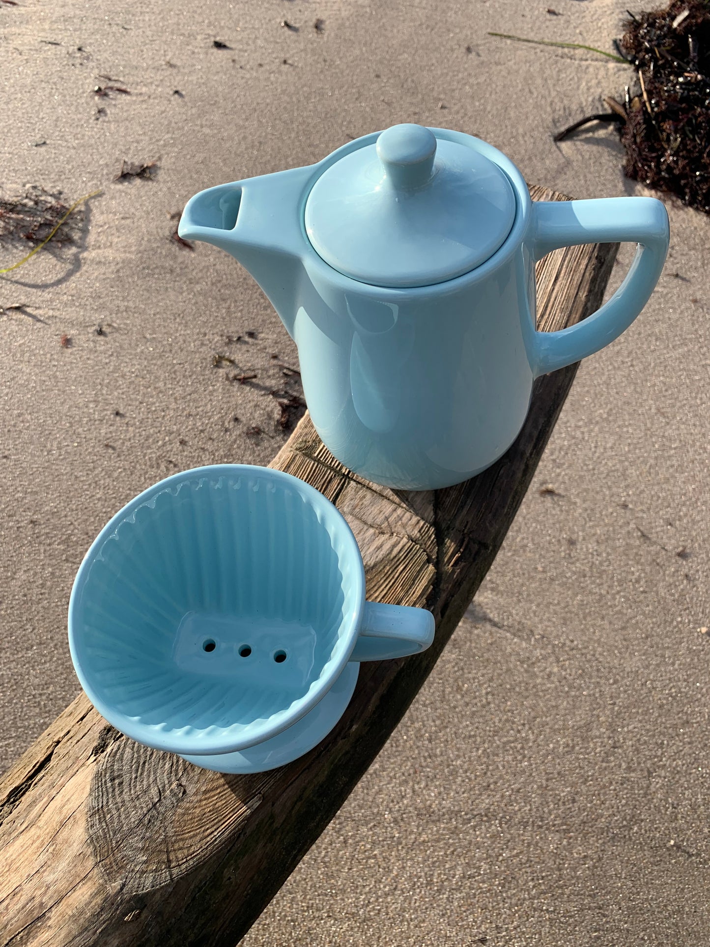 Porcelænskande med tragt
