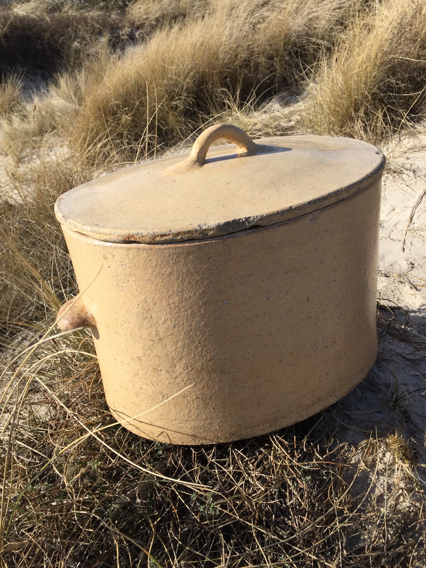 Meget stor og meget lækker Fransk krukke med låg
