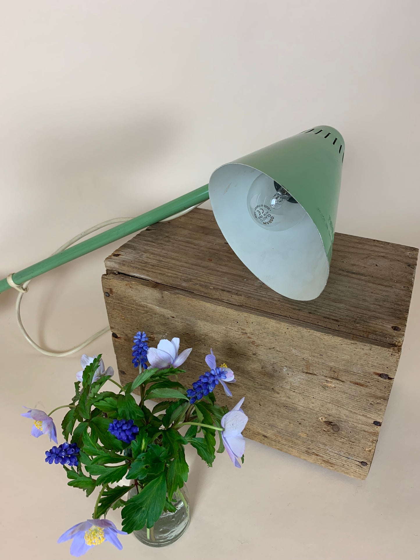 Christian Dell designet teleskop væglampe arkitekt lampe ISIS
