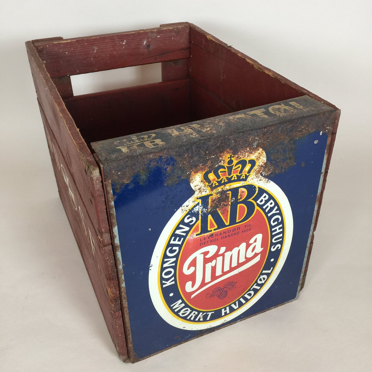 Skilt til gamle træ ølkasser