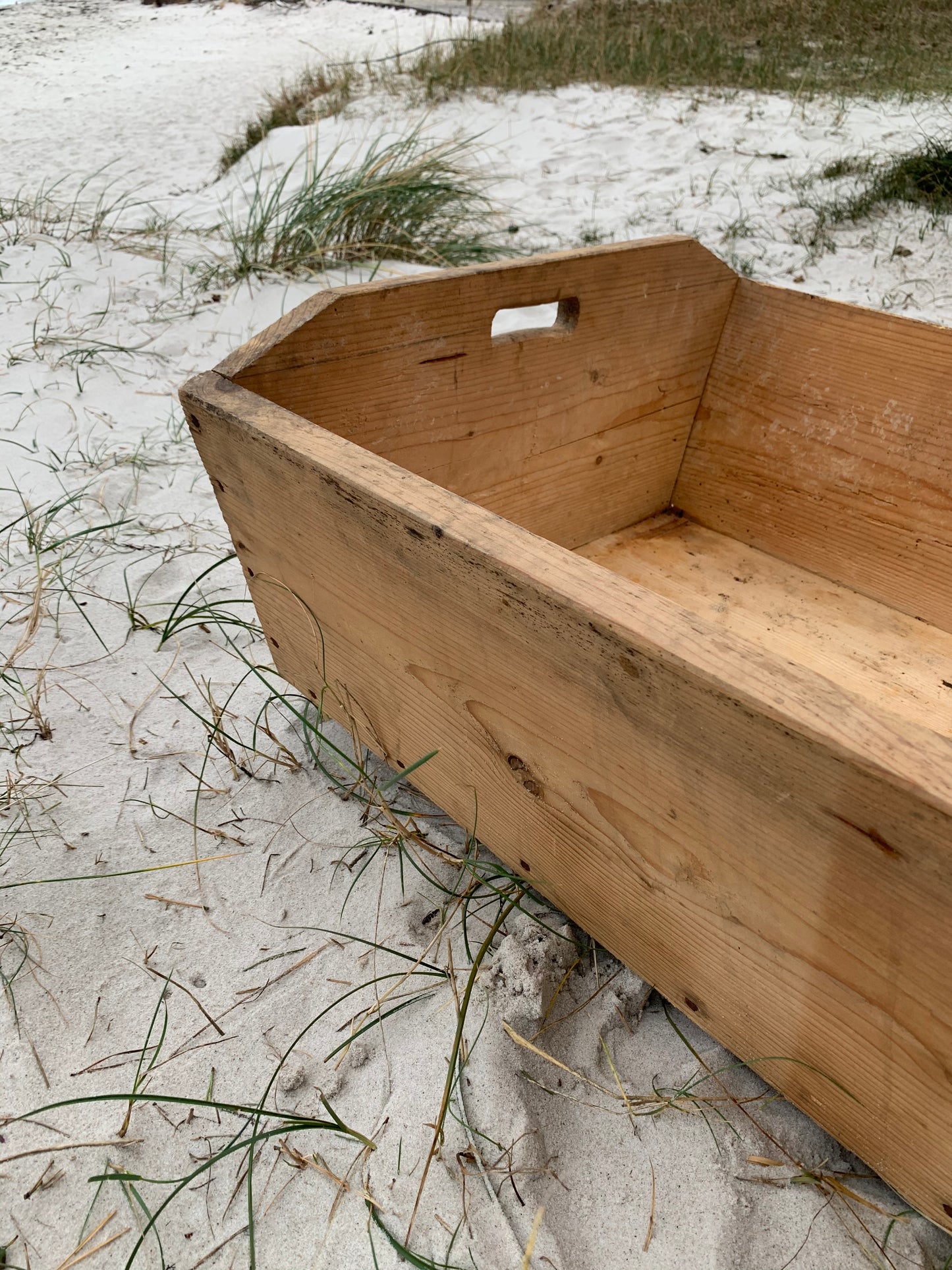 Stor trækasse med greb