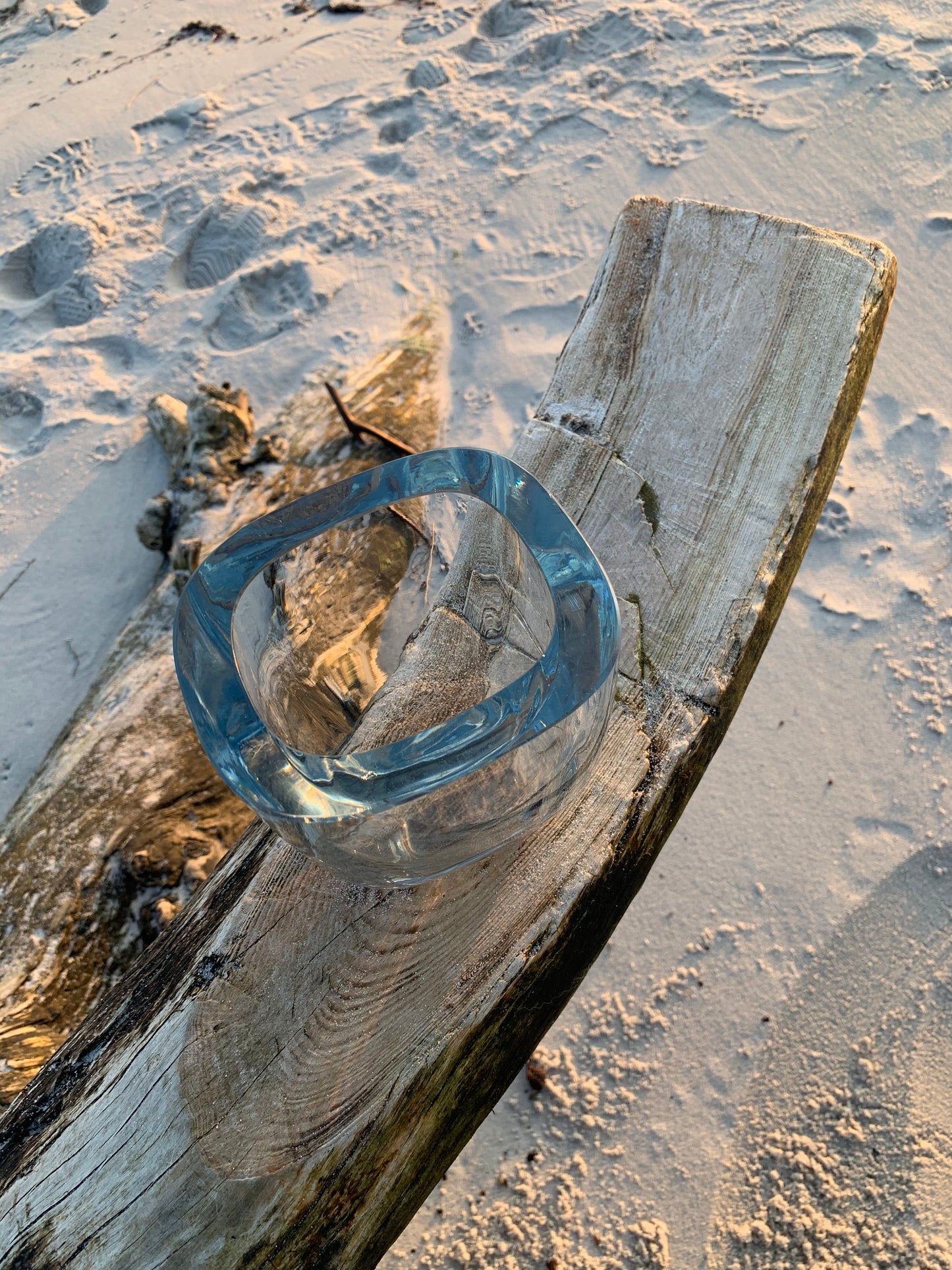 Vase i lækkert glas