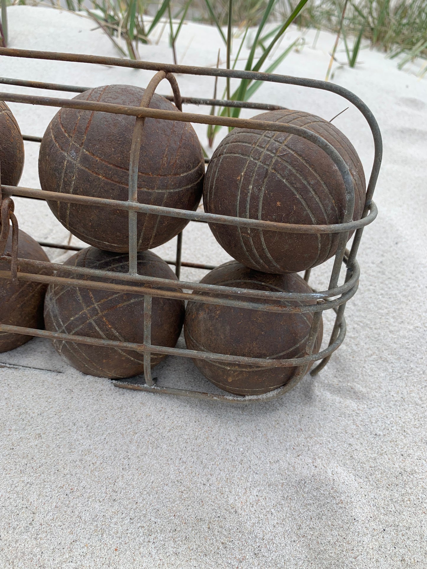 Charmerende gammelt fransk boules spil