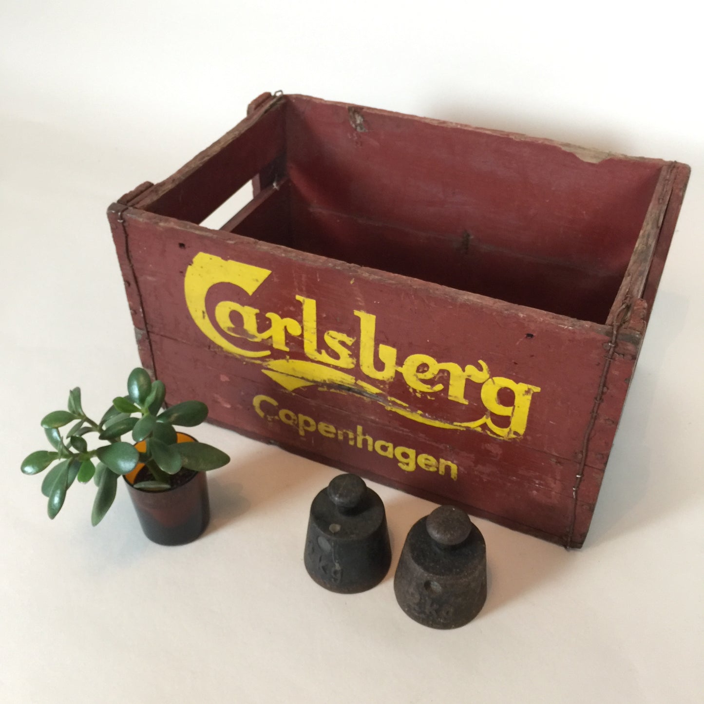 Gammel ølkasse fra Carlsberg