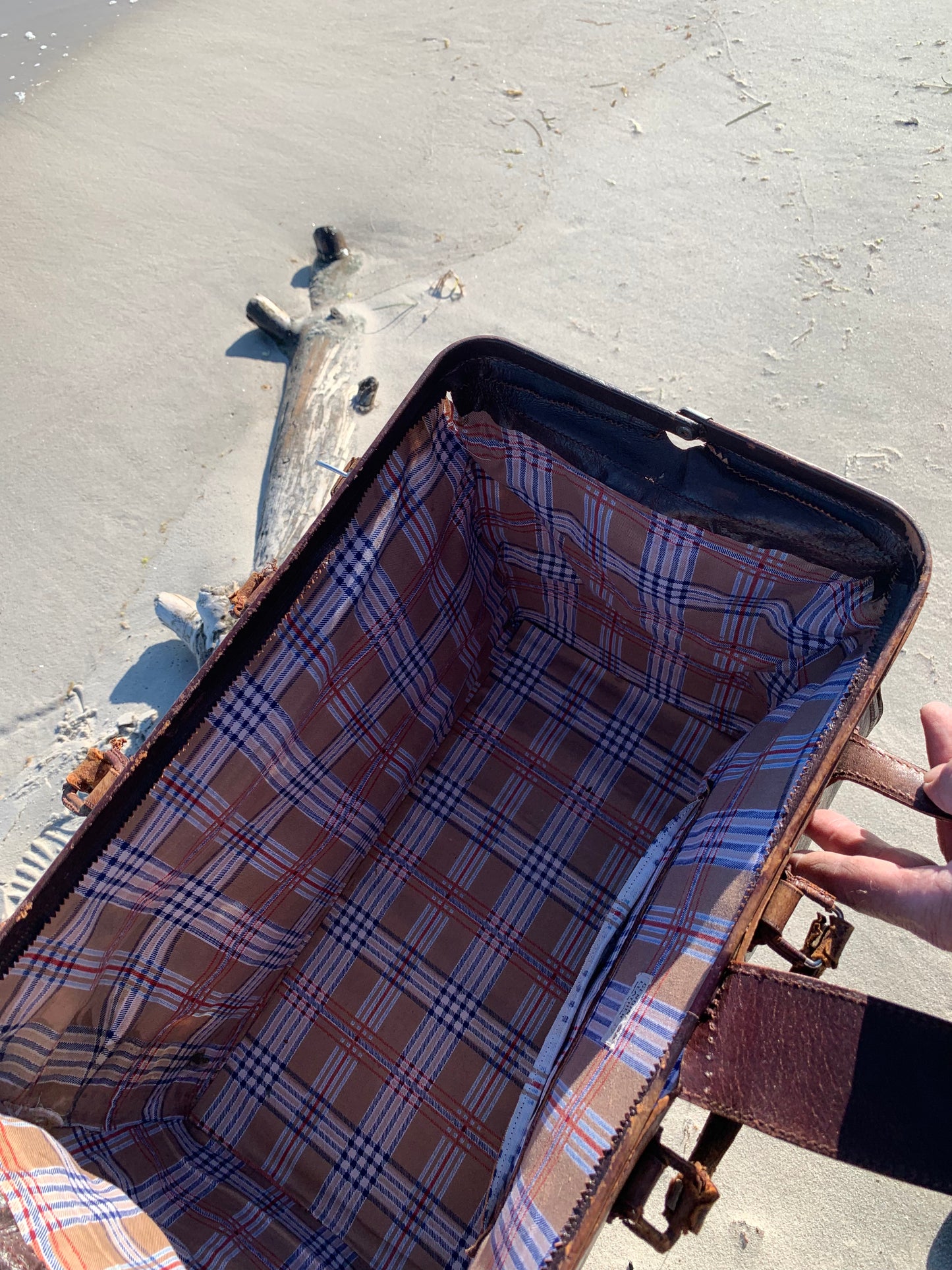 Gammel taske med patina