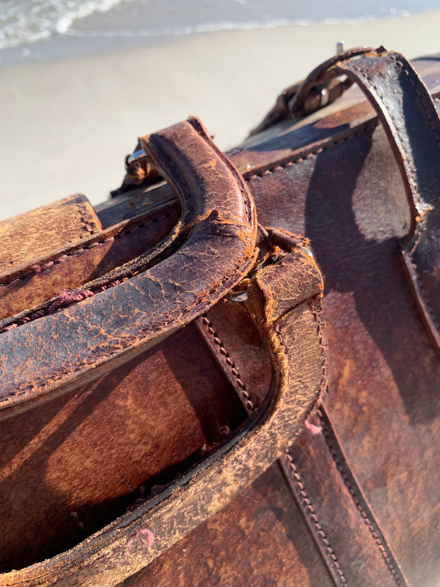 Gammel taske med patina