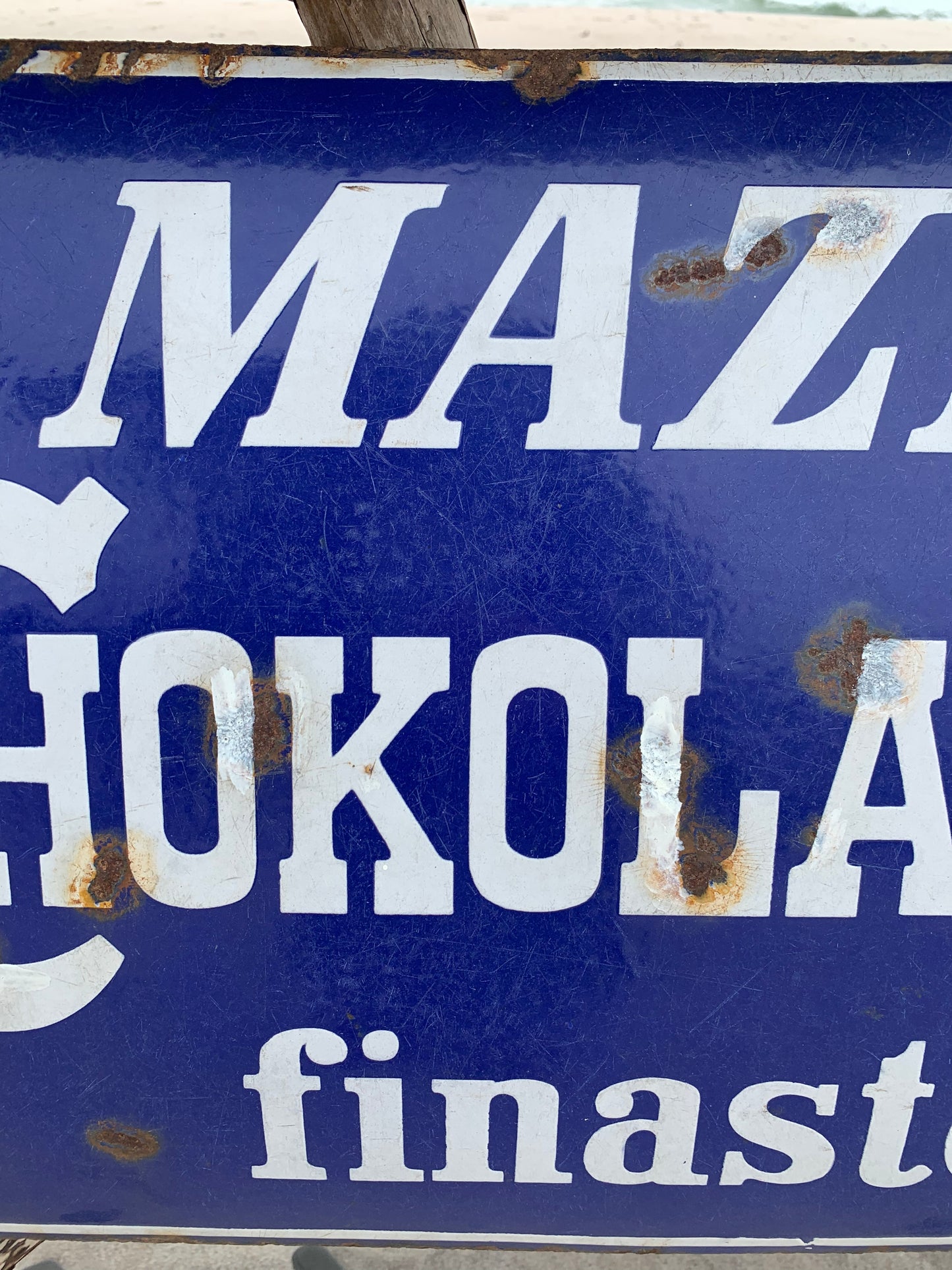 Emaljeskilt - Mazetti