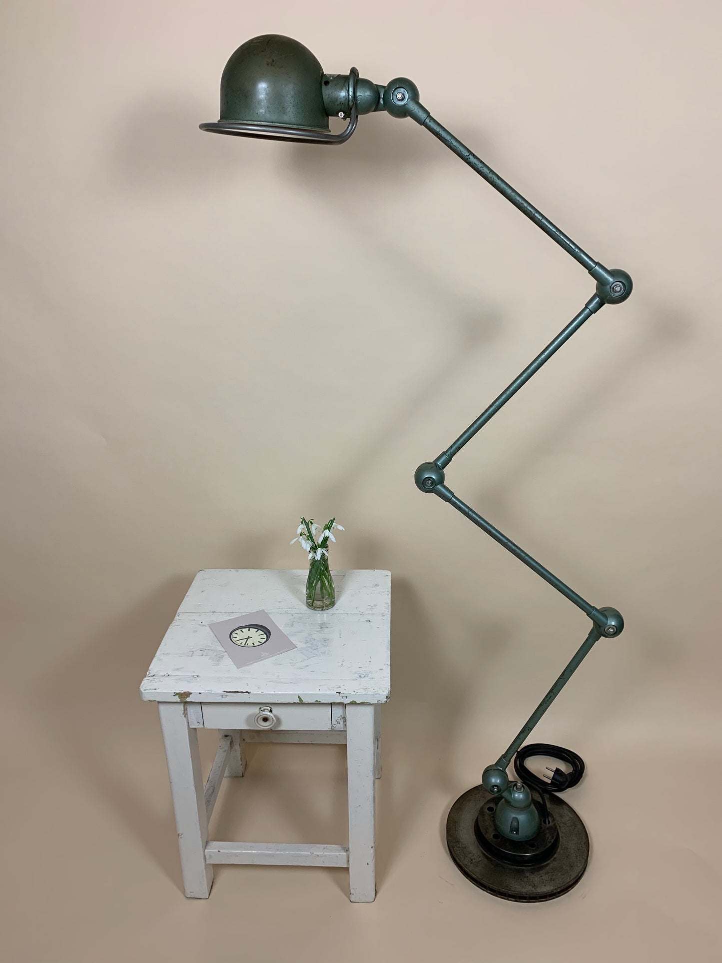 Original grøn Jieldé gulvlampe