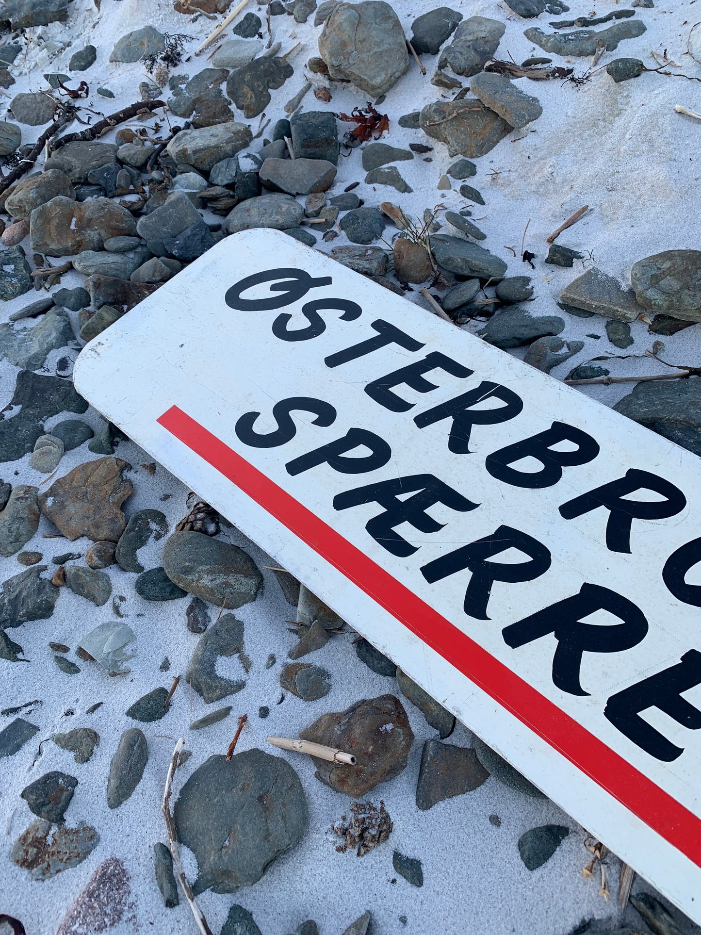 Skilt - Østerbrogade spærret