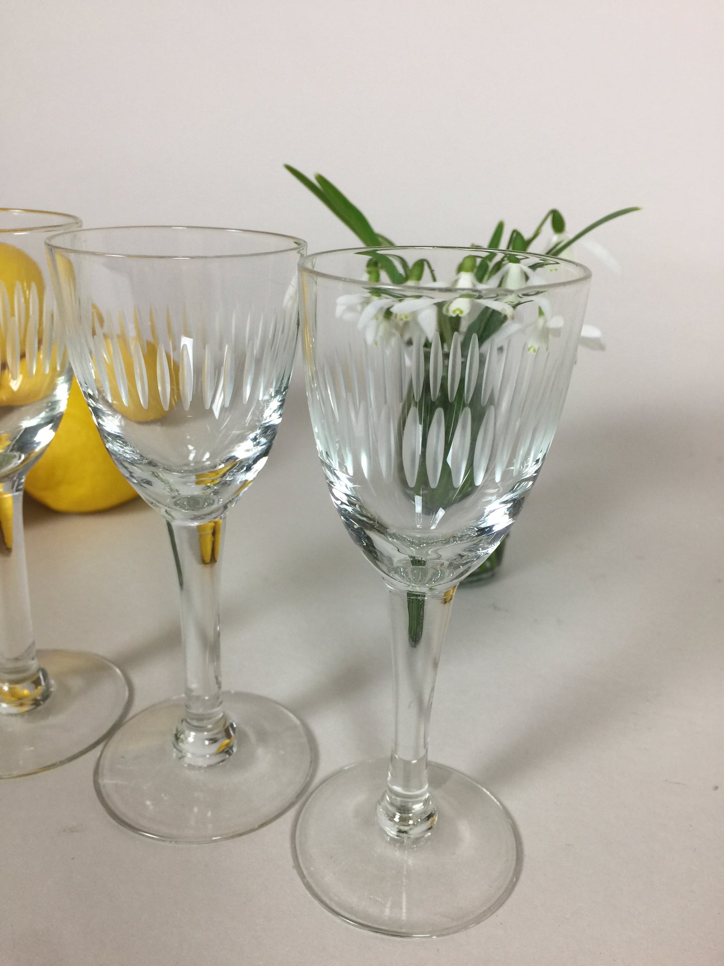 Tre skønne glas (tre. stk. sælges samlet)