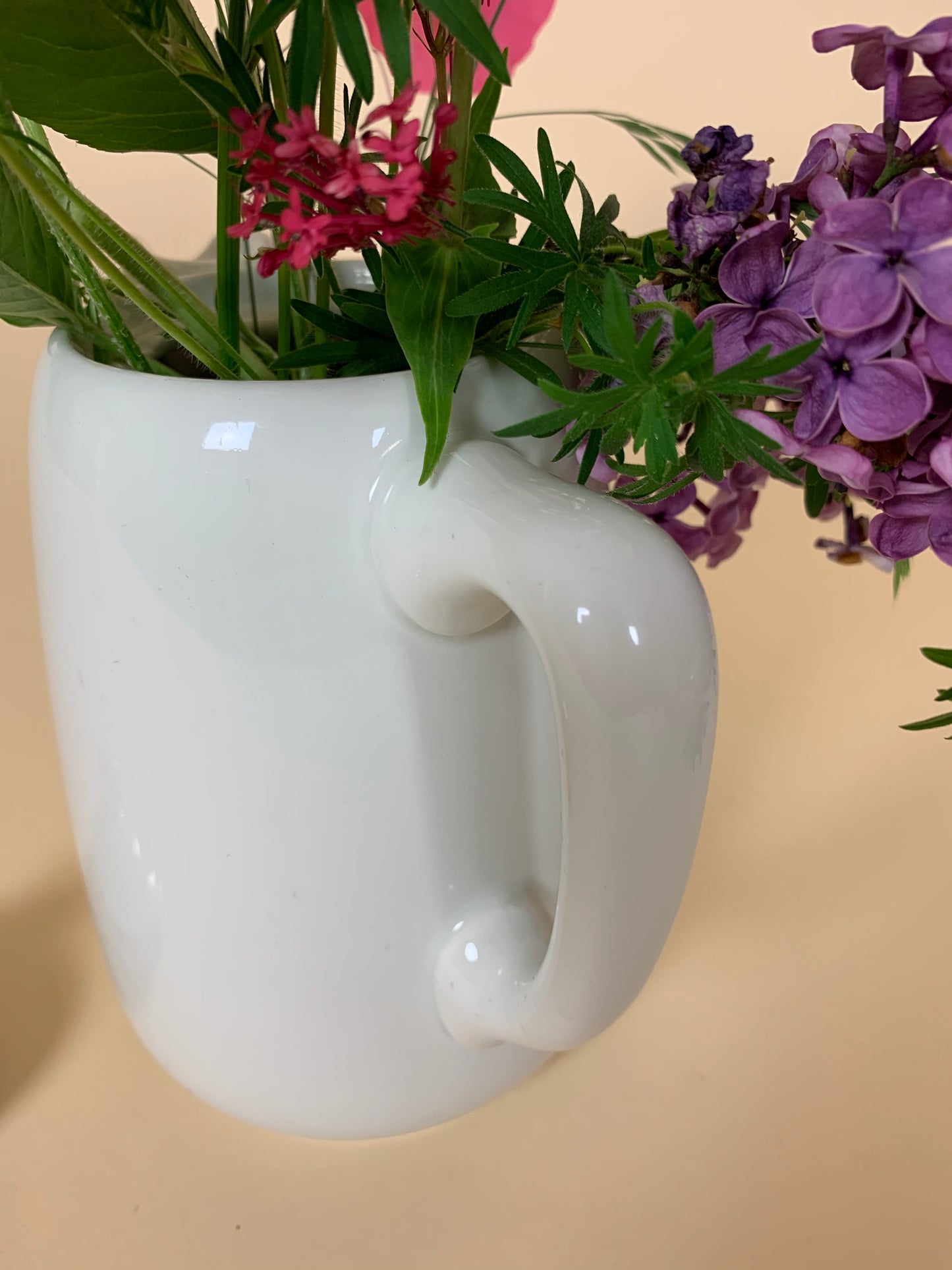 Porcelænskande med låg