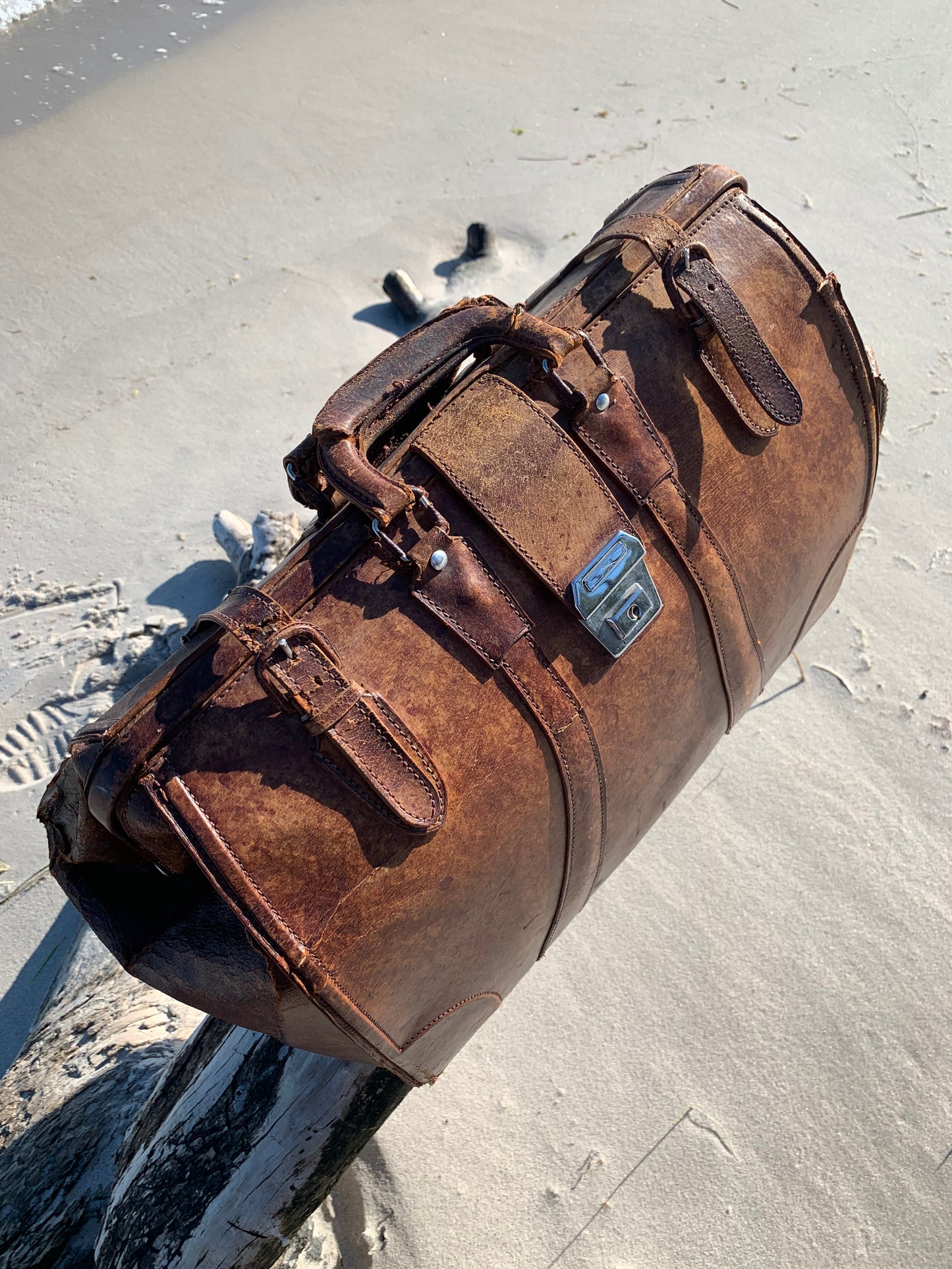 Gammel taske med patina