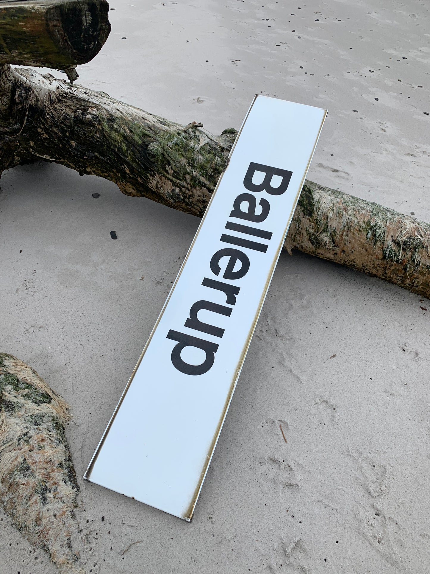 Stort skilt fra Ballerup station