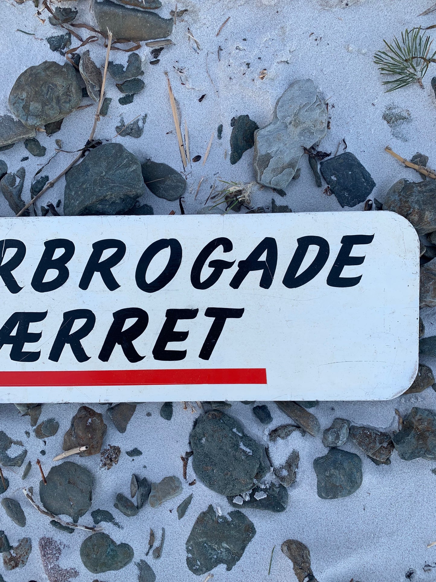 Skilt - Østerbrogade spærret