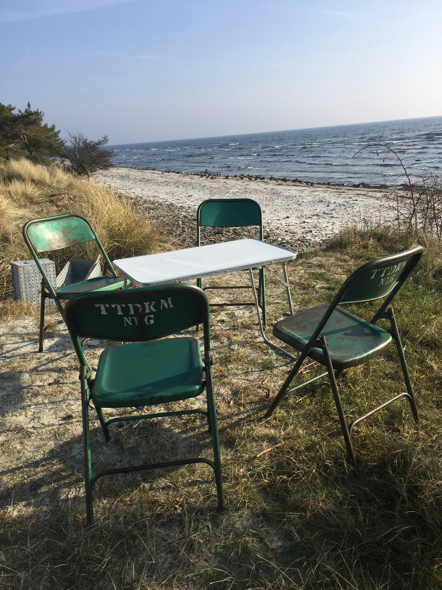 Rå klapstol med masser af patina (Prisen er pr. stk.)