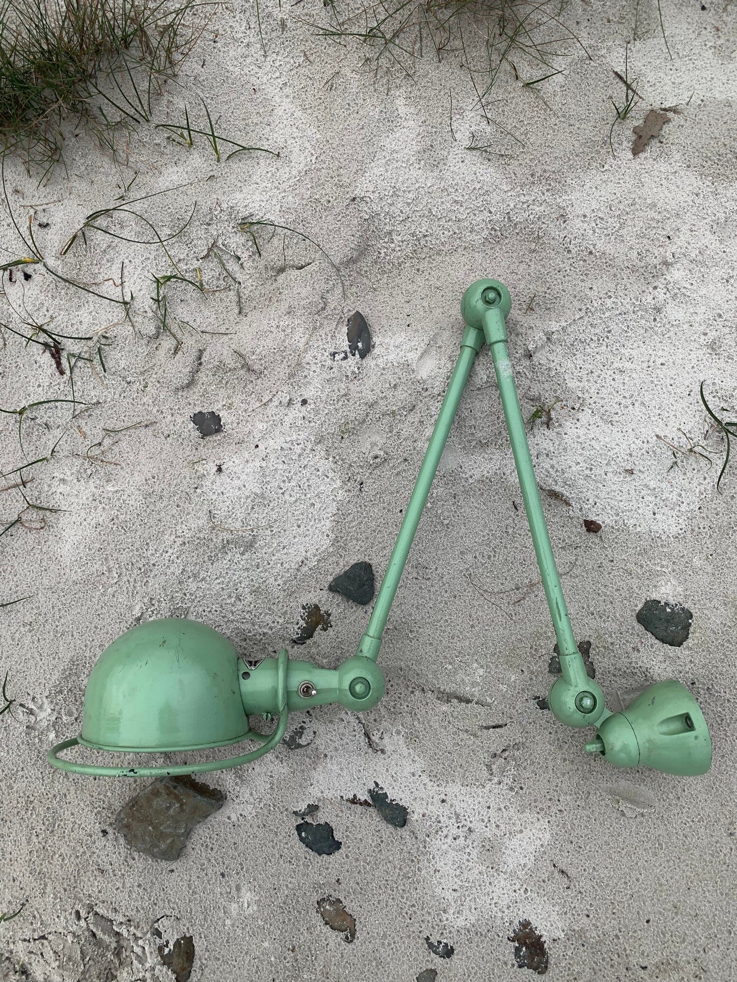 Jieldé væg/loft med 2 arme - Lys grøn