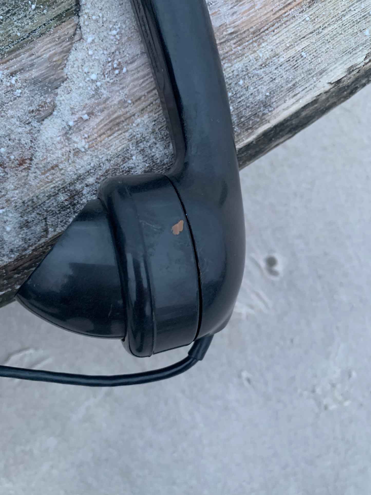 Sort bakelit telefon