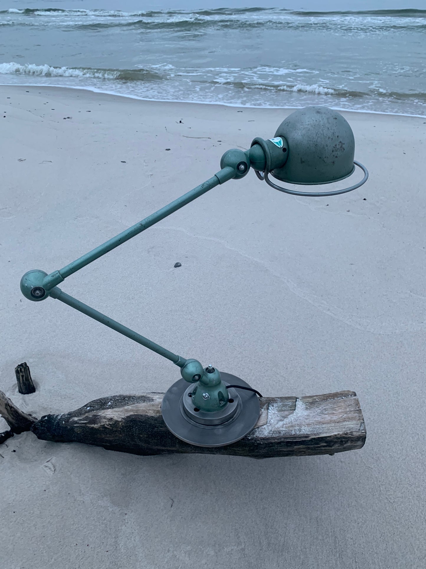 Jieldé bord/væglampe med 2 arme - Grøn