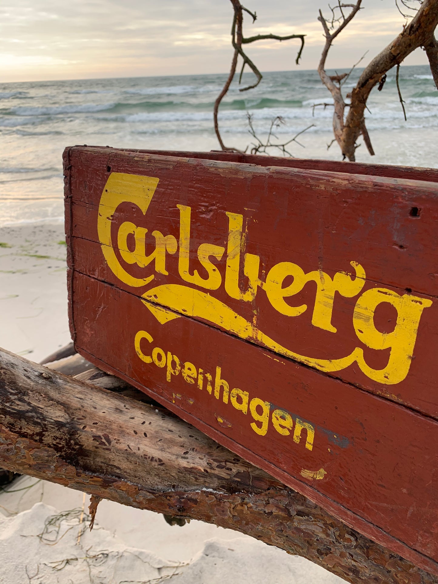 Gammel ølkasse fra Carlsberg