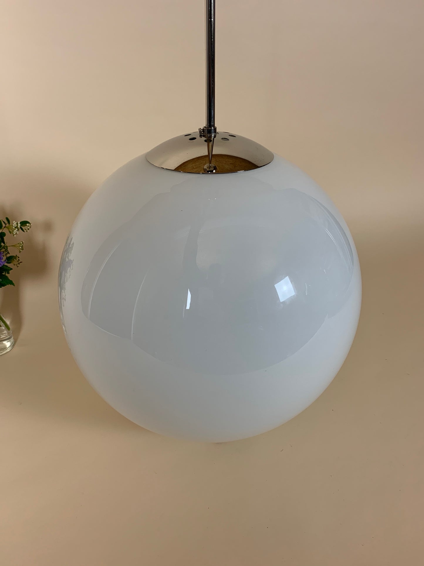 Glaskuppel lampe