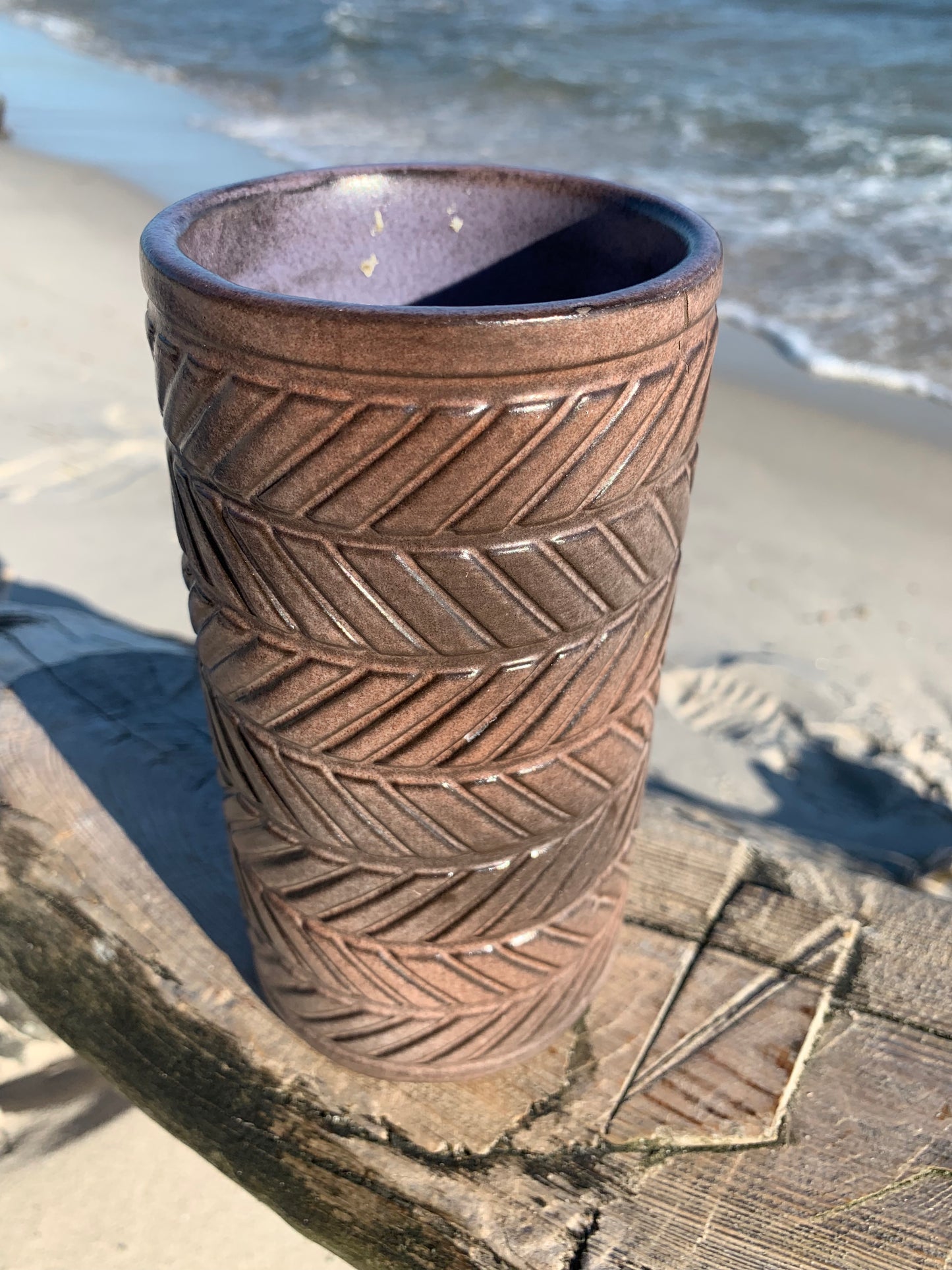 Keramikvase - Brun