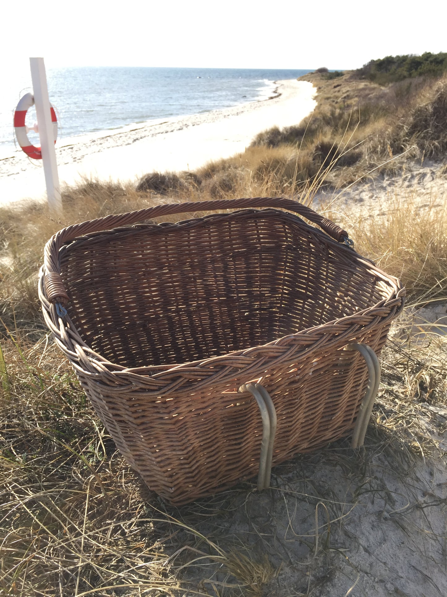 Cykelkurv i pile flet.