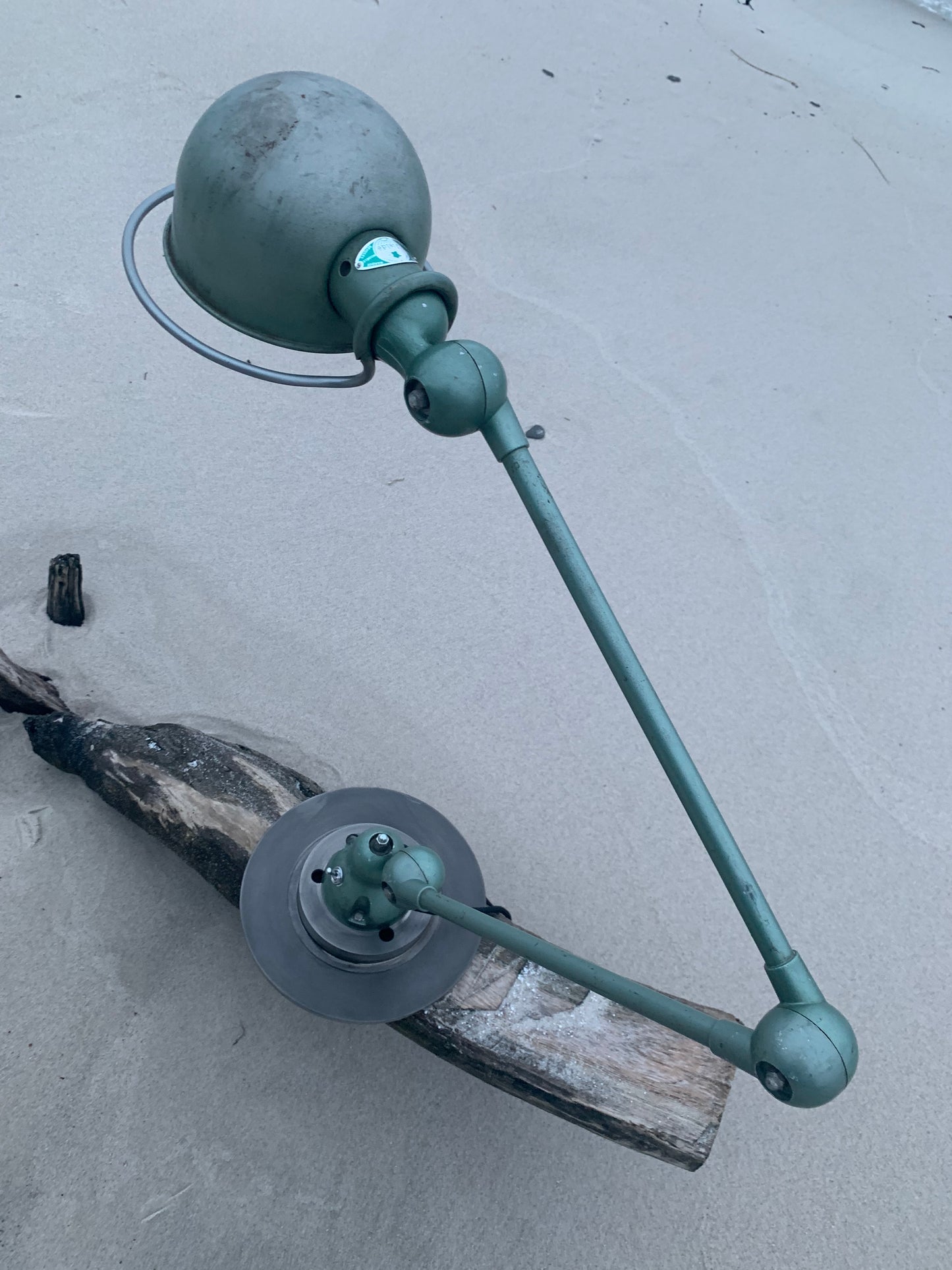 Jieldé bord/væglampe med 2 arme - Grøn