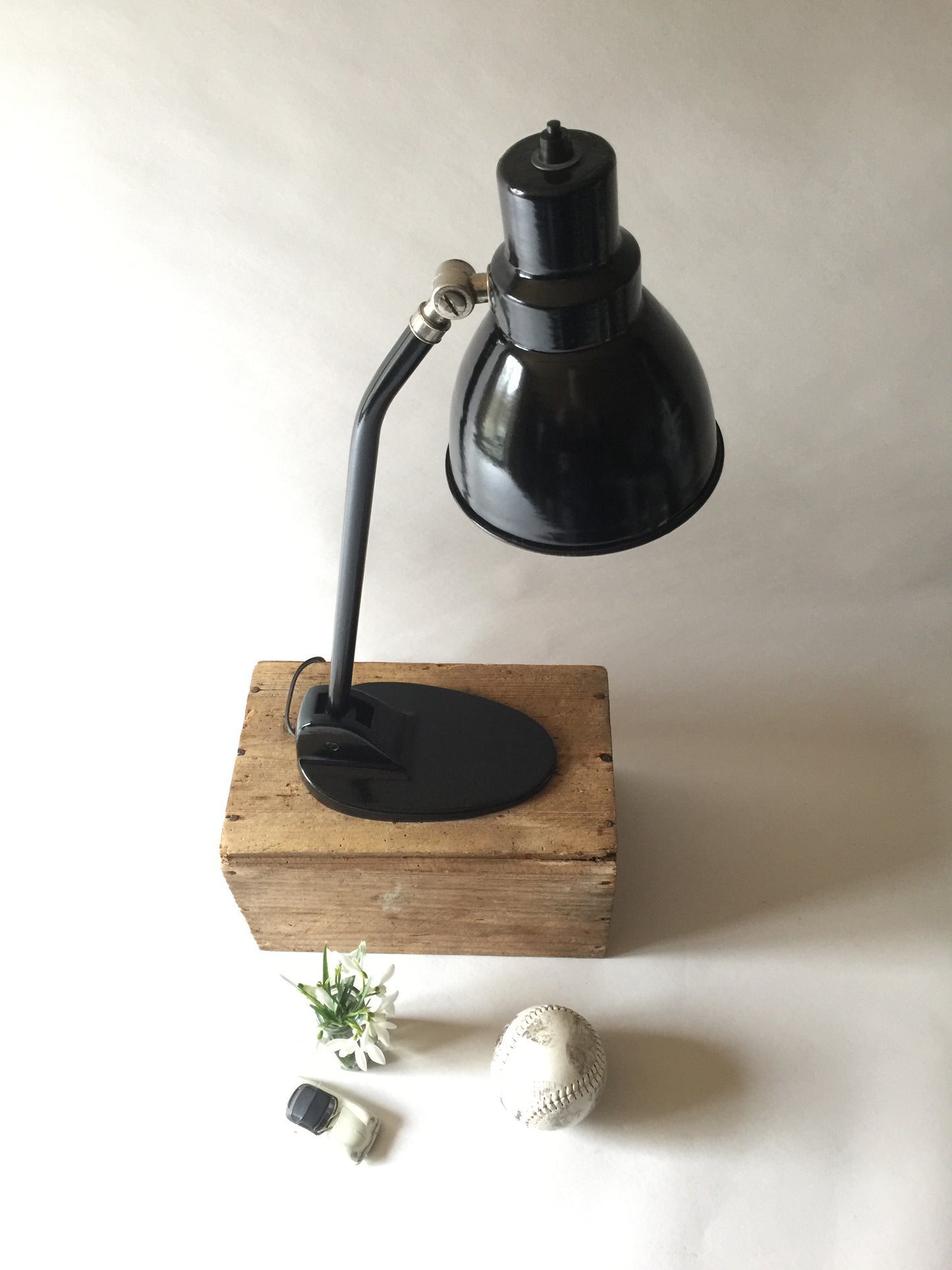 Fin gammel industriel vintage Jacobus lampe
