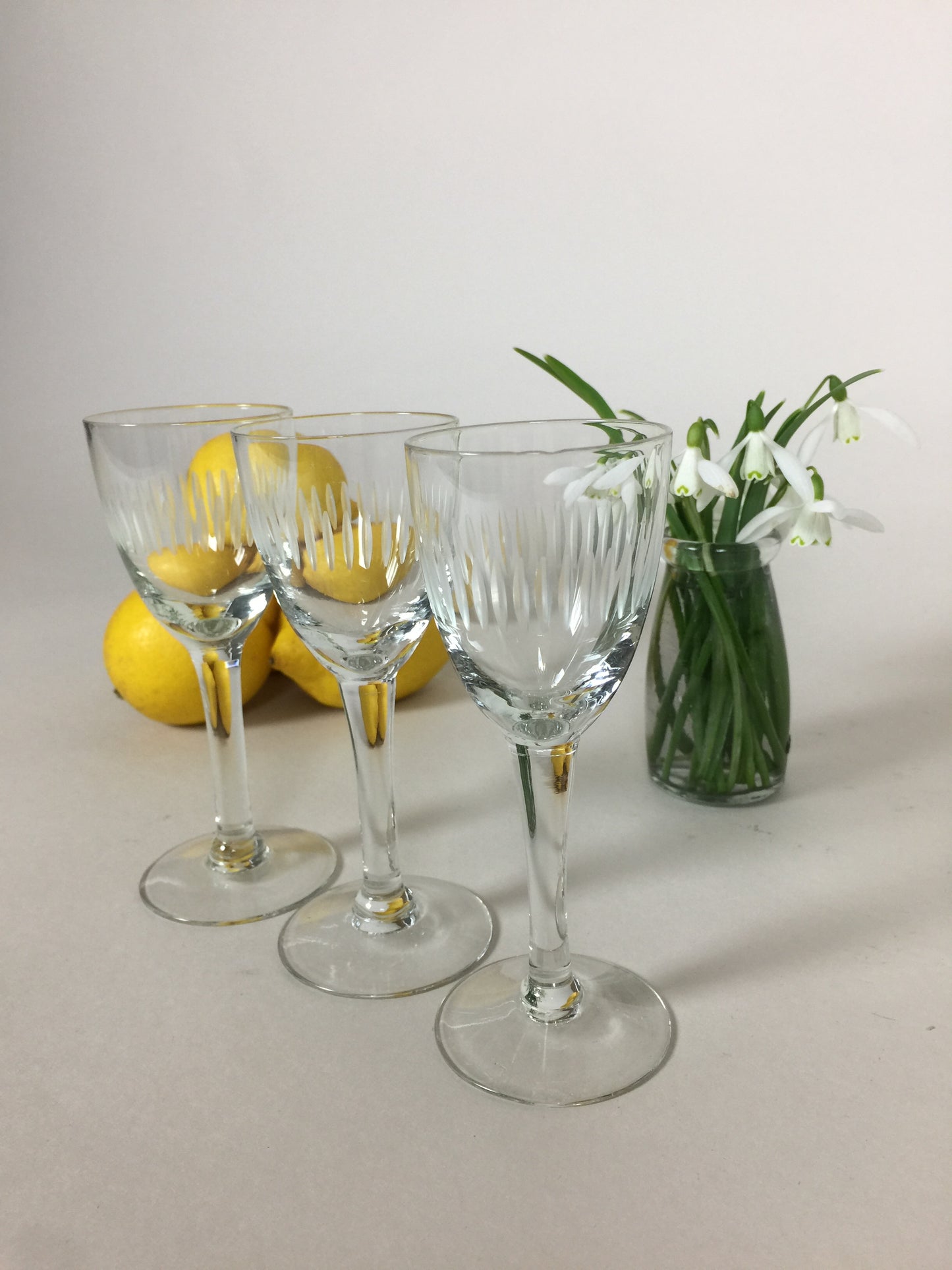 Tre skønne glas (tre. stk. sælges samlet)