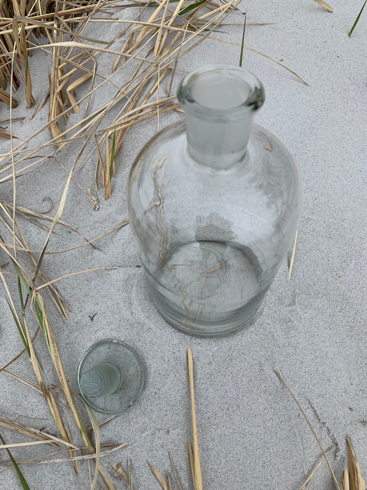 Apotekerflaske i klart glas