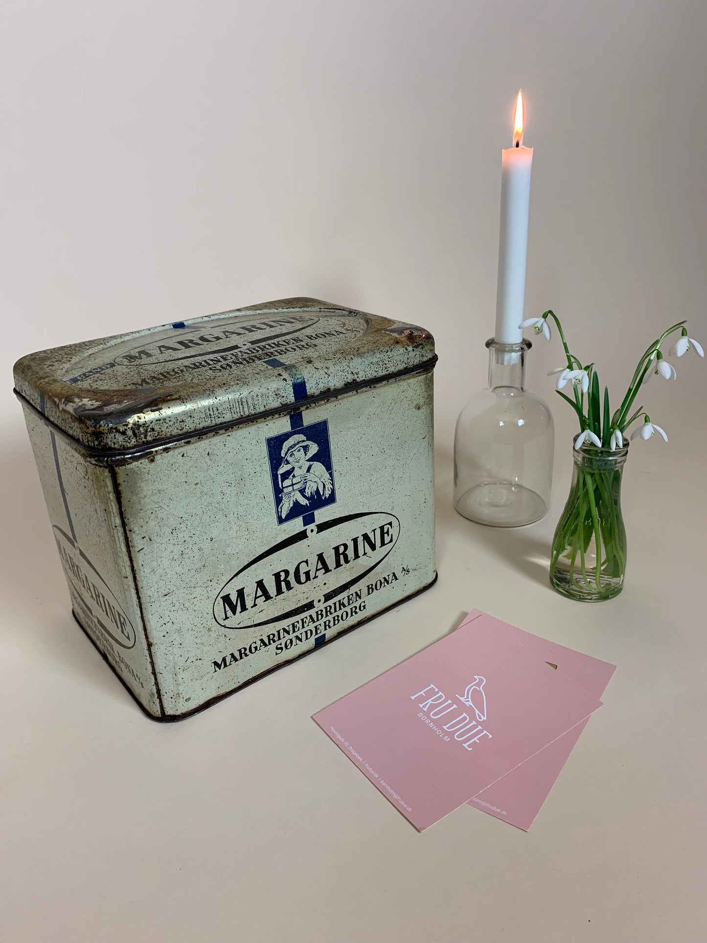 Skøn gammel margarinedåse fra Sønderborg
