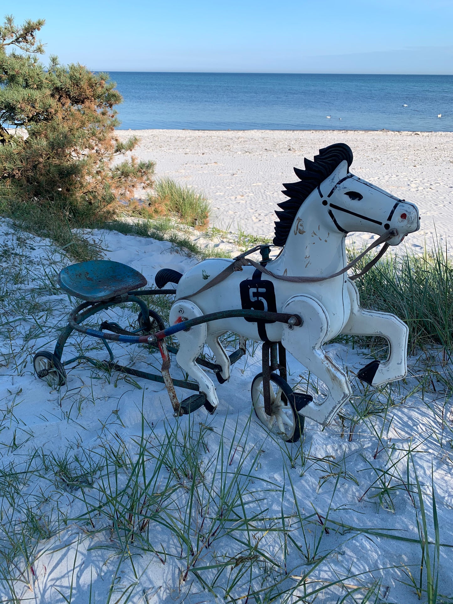 Hest med vogn